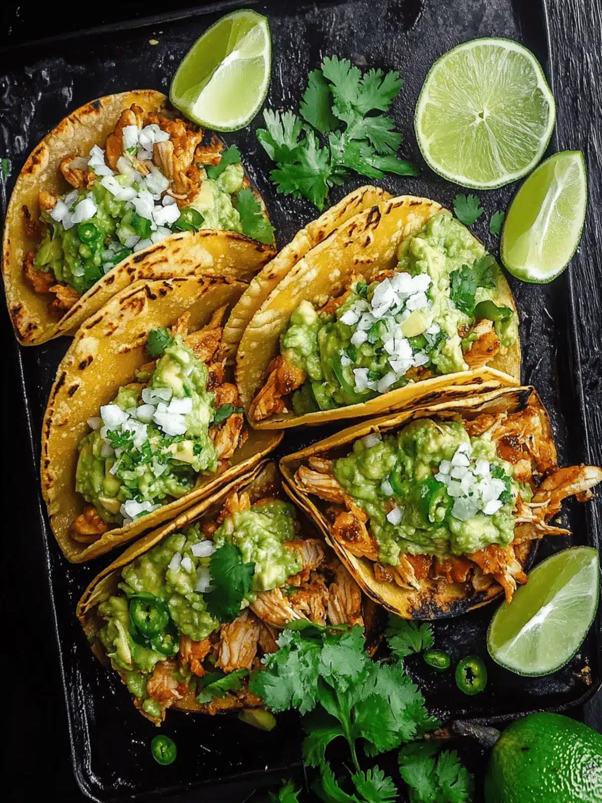 Crispy Poblano Chicken Tacos with Avocado-Jalape o Salsa