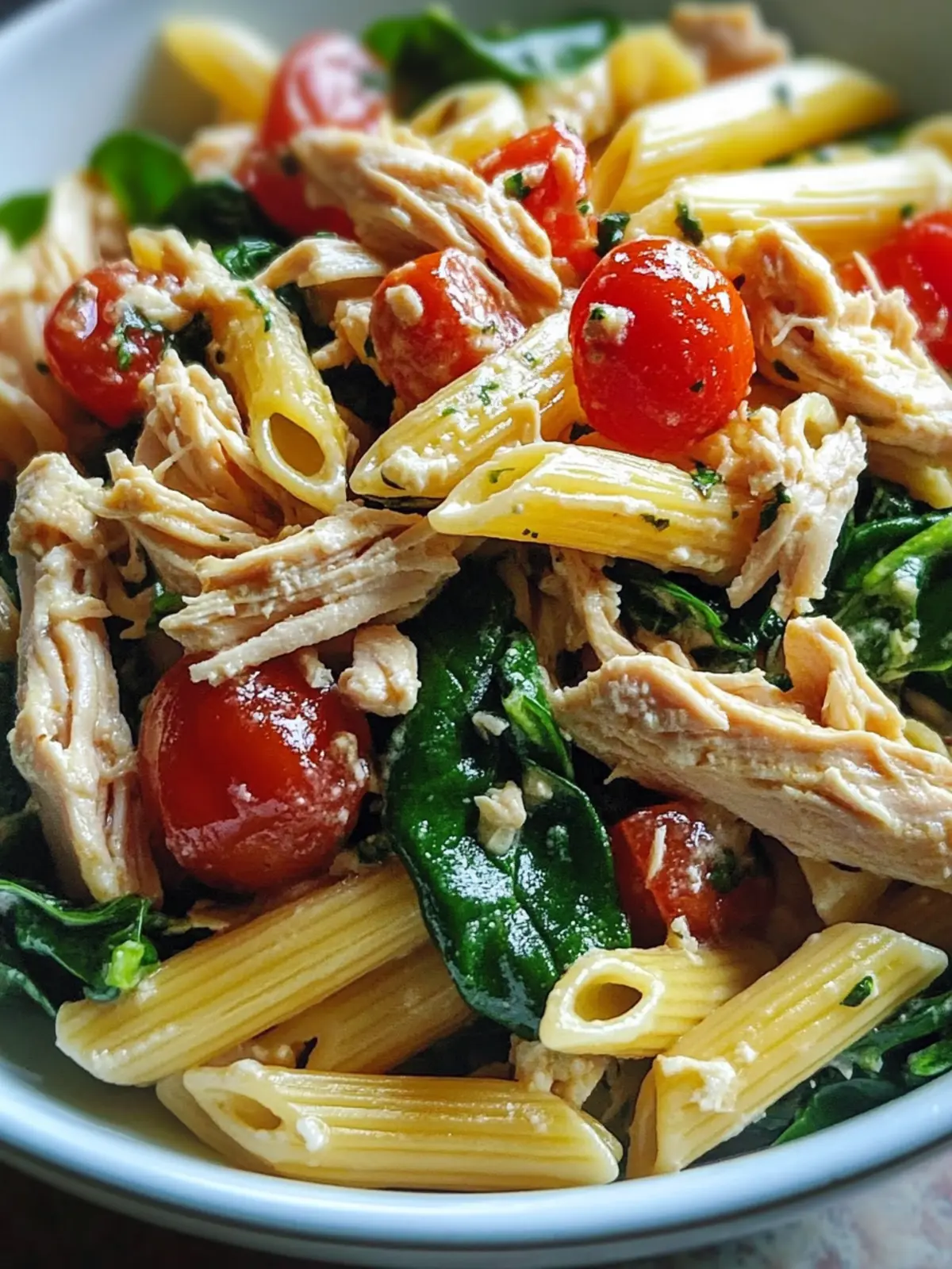 Cold Chicken Spinach Pasta Salad: Easy, Refreshing Delight 2 Cold Chicken Spinach Pasta Salad