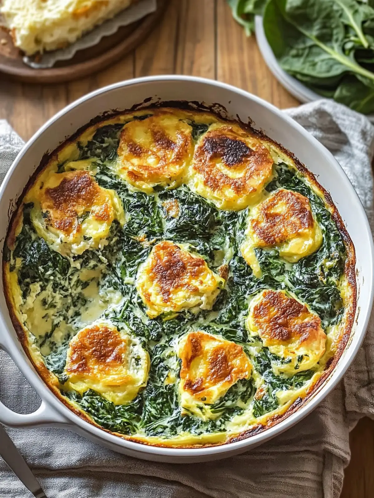 Spinach Florentine Breakfast Casserole