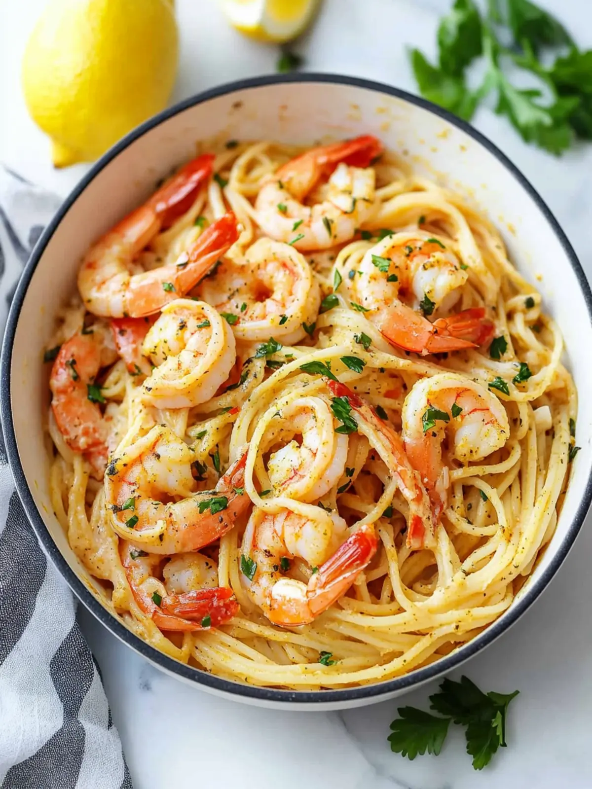 Creamy Cajun Shrimp Pasta