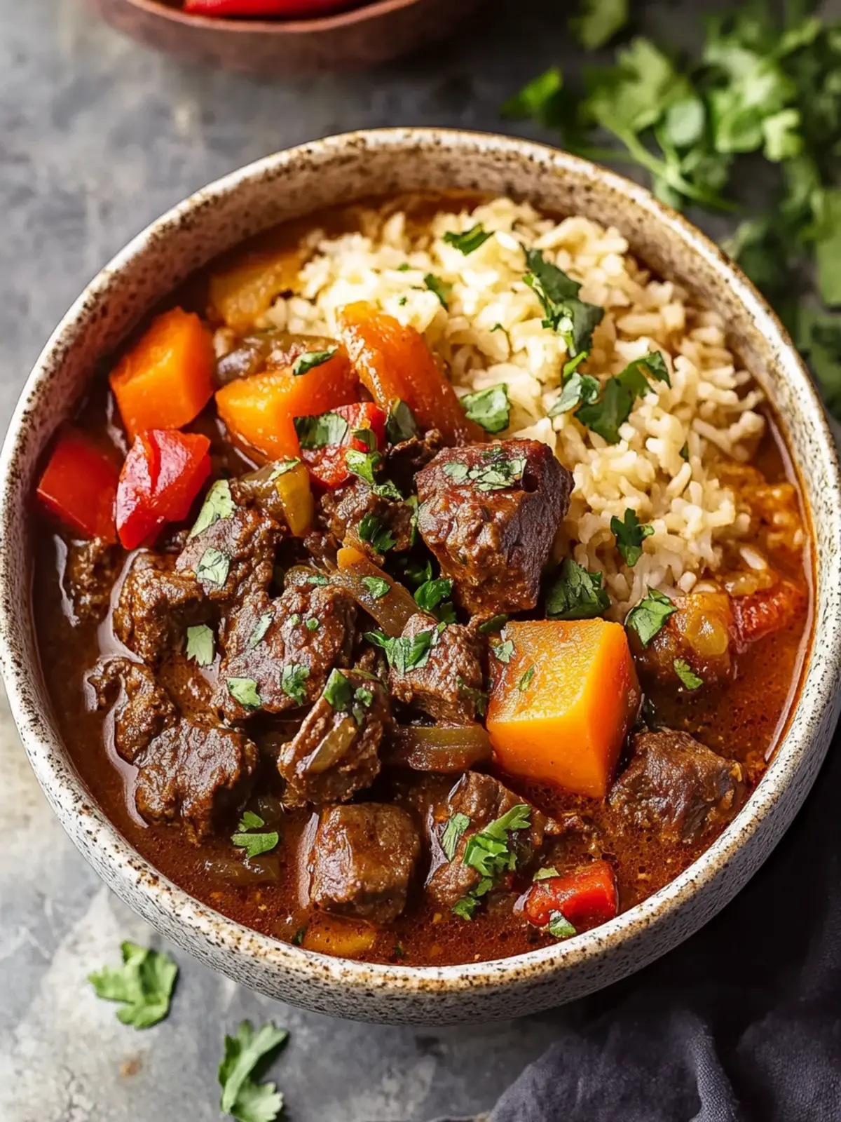 Chile Colorado Beef Stew