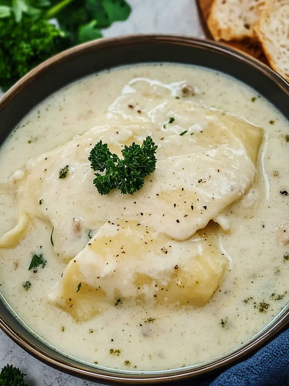 Vegan White Lasagna Soup
