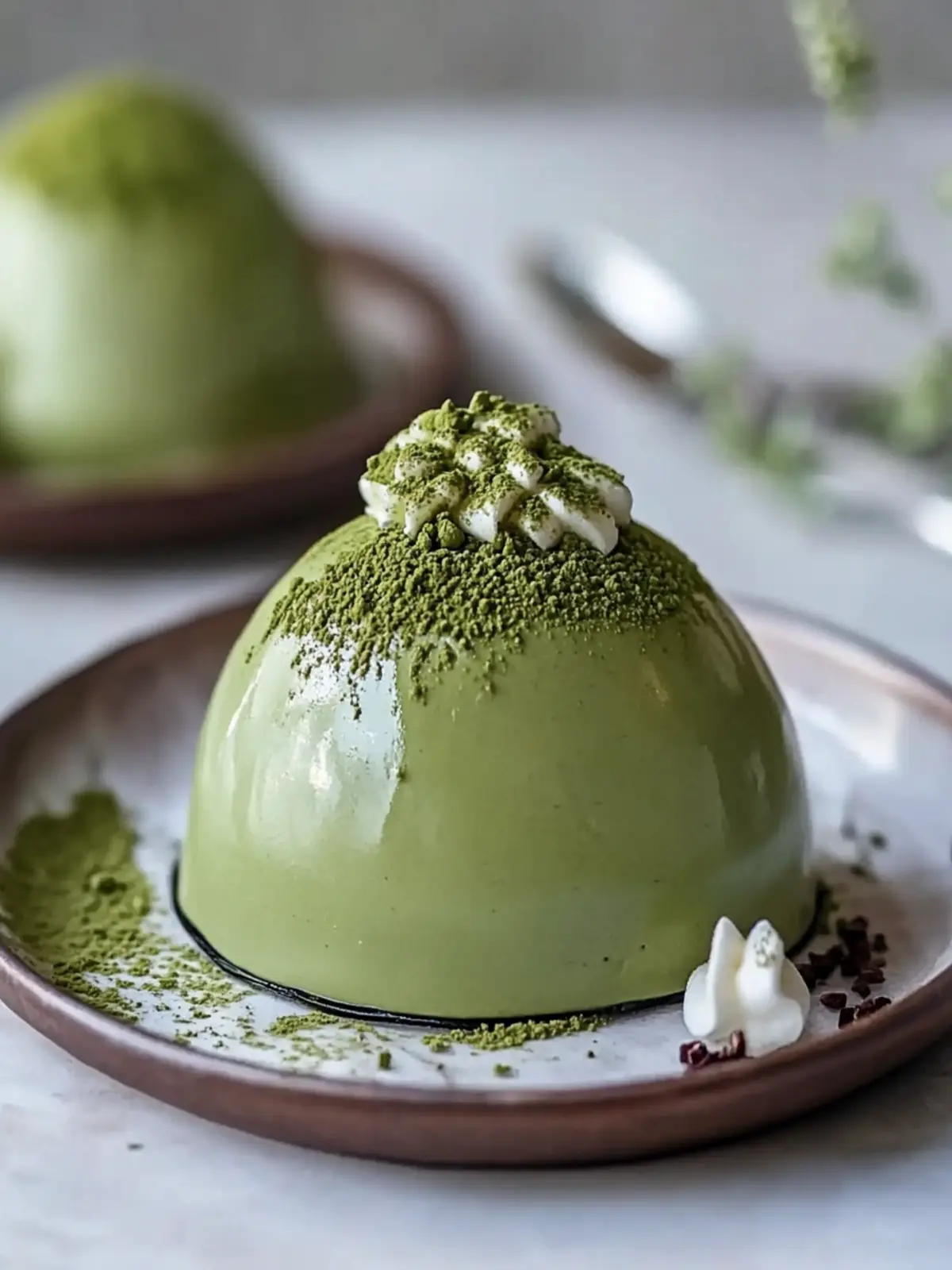 Matcha Mousse Dome