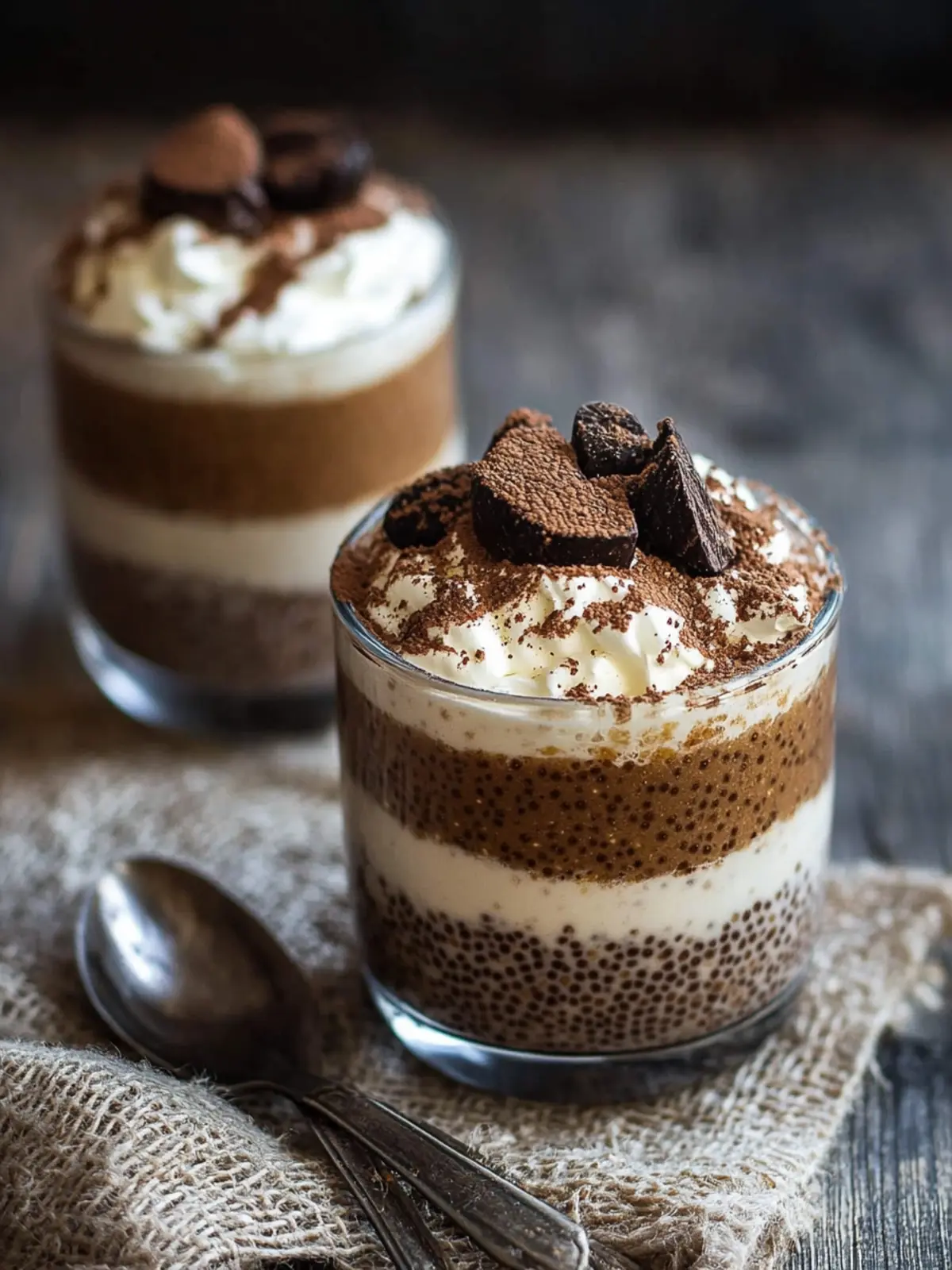 Tiramisu Chia Pudding With Greek Yogurt