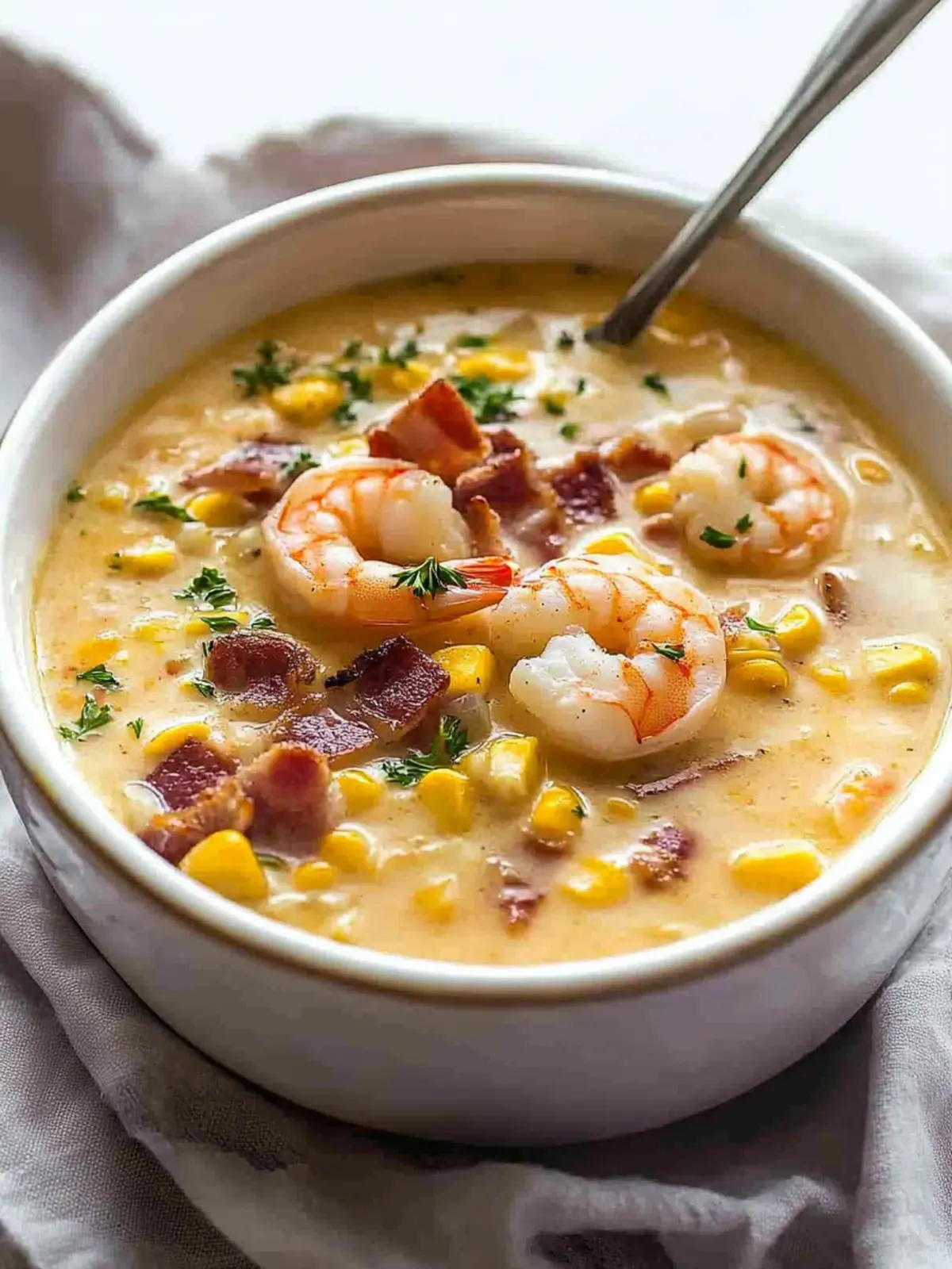 Bacon, Shrimp and Corn Chowder