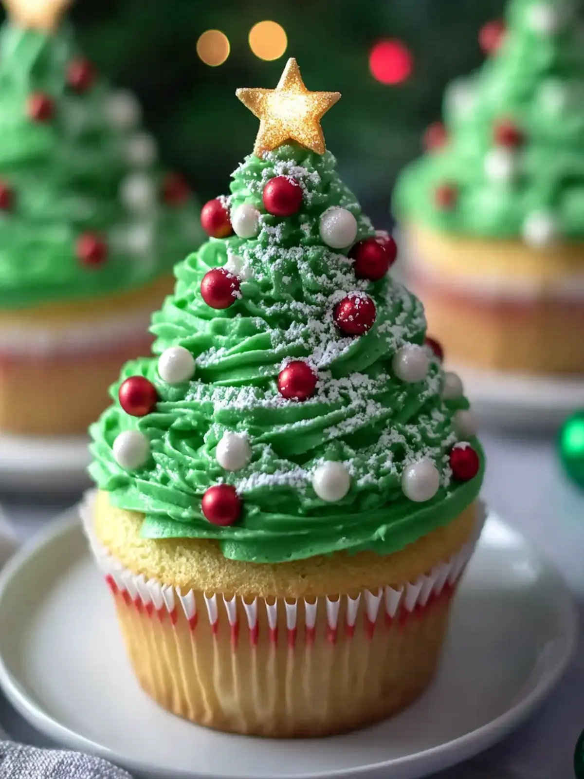 Christmas Tree Cupcakes