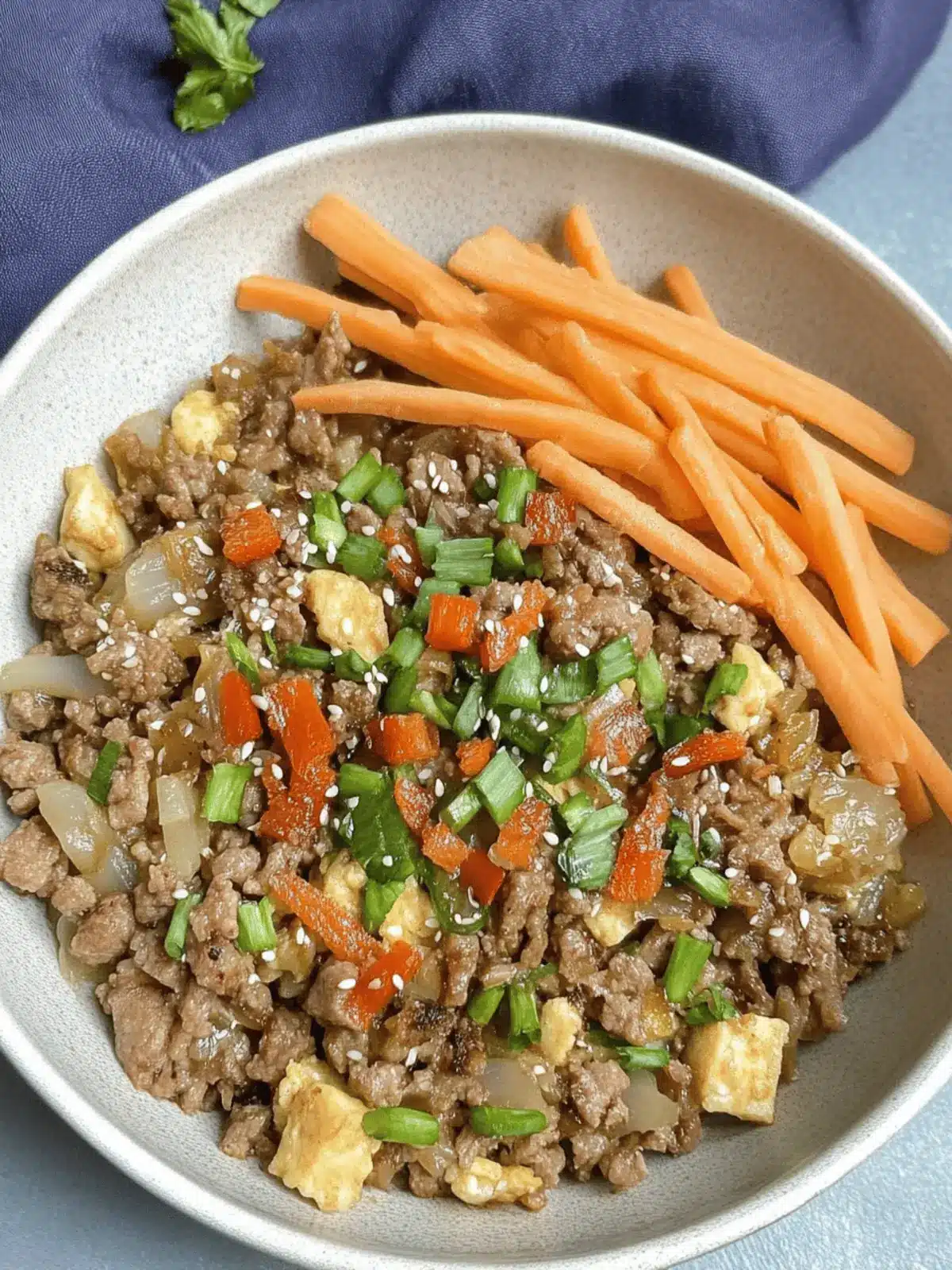 Crockpot Egg Roll in A Bowl
