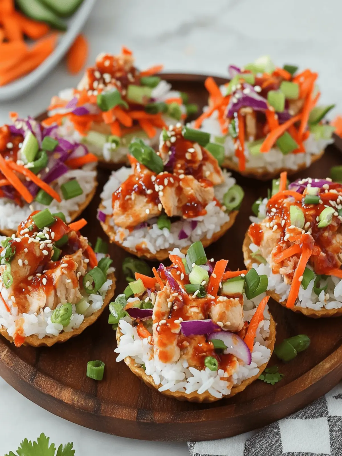 Korean BBQ Chicken Rice Cups
