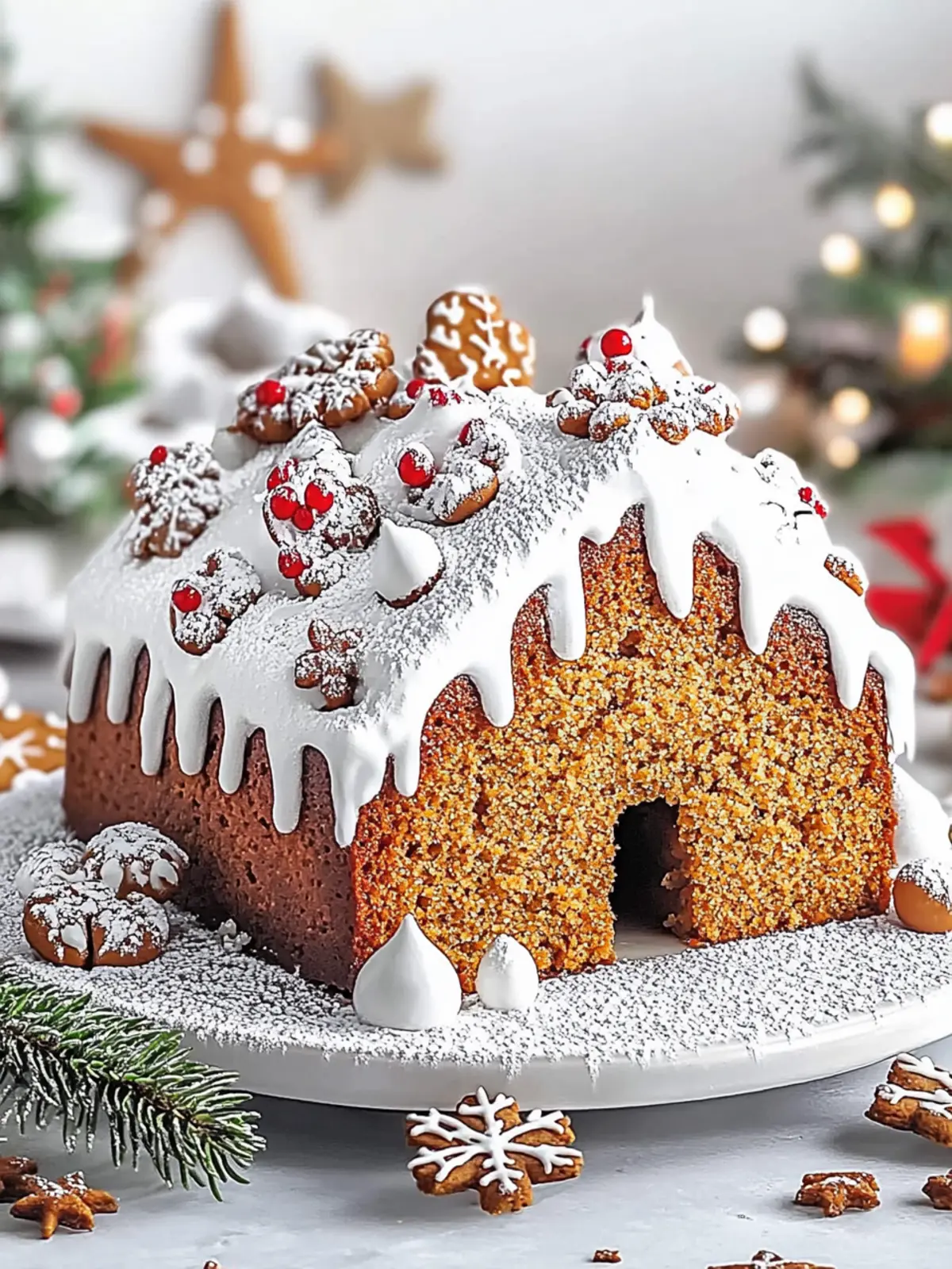 Gingerbread House Spiced Loaf Cake Recipe