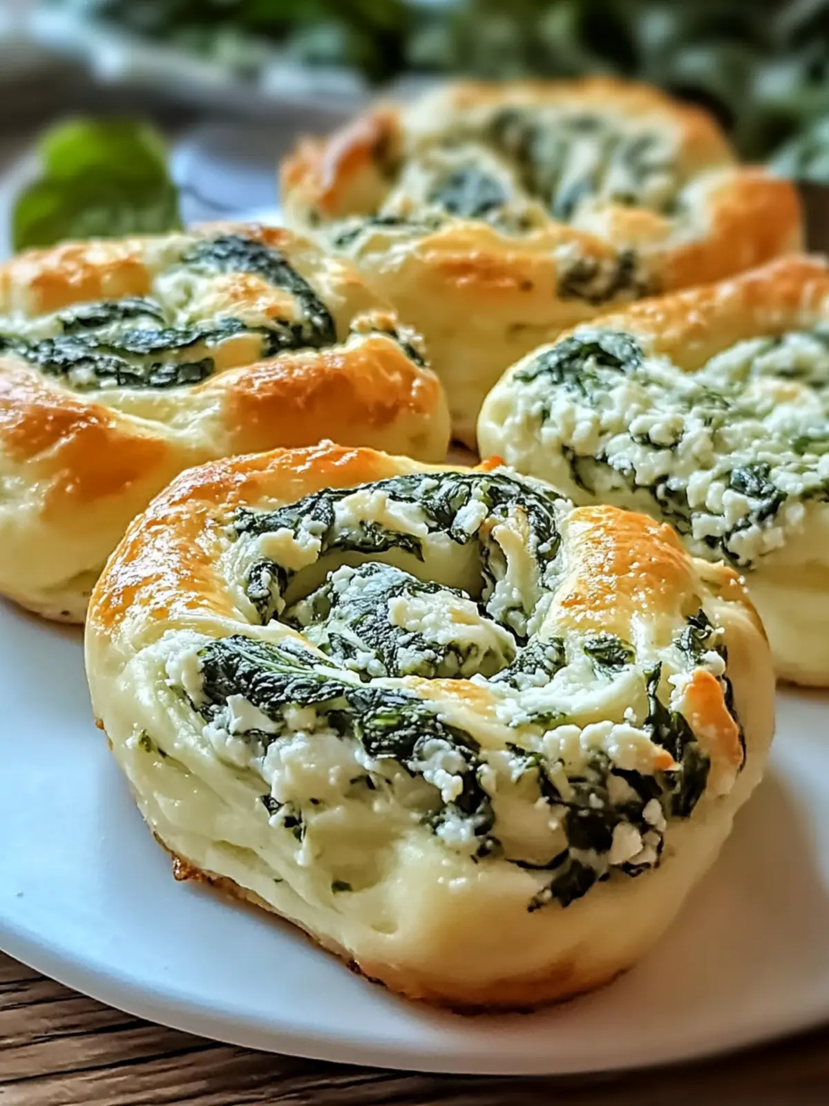 Spinach Cottage Cheese Flagels