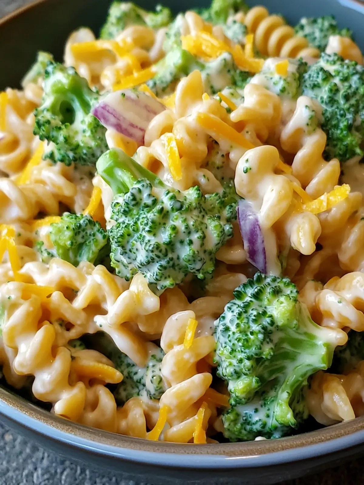 Broccoli Cheddar Pasta Salad