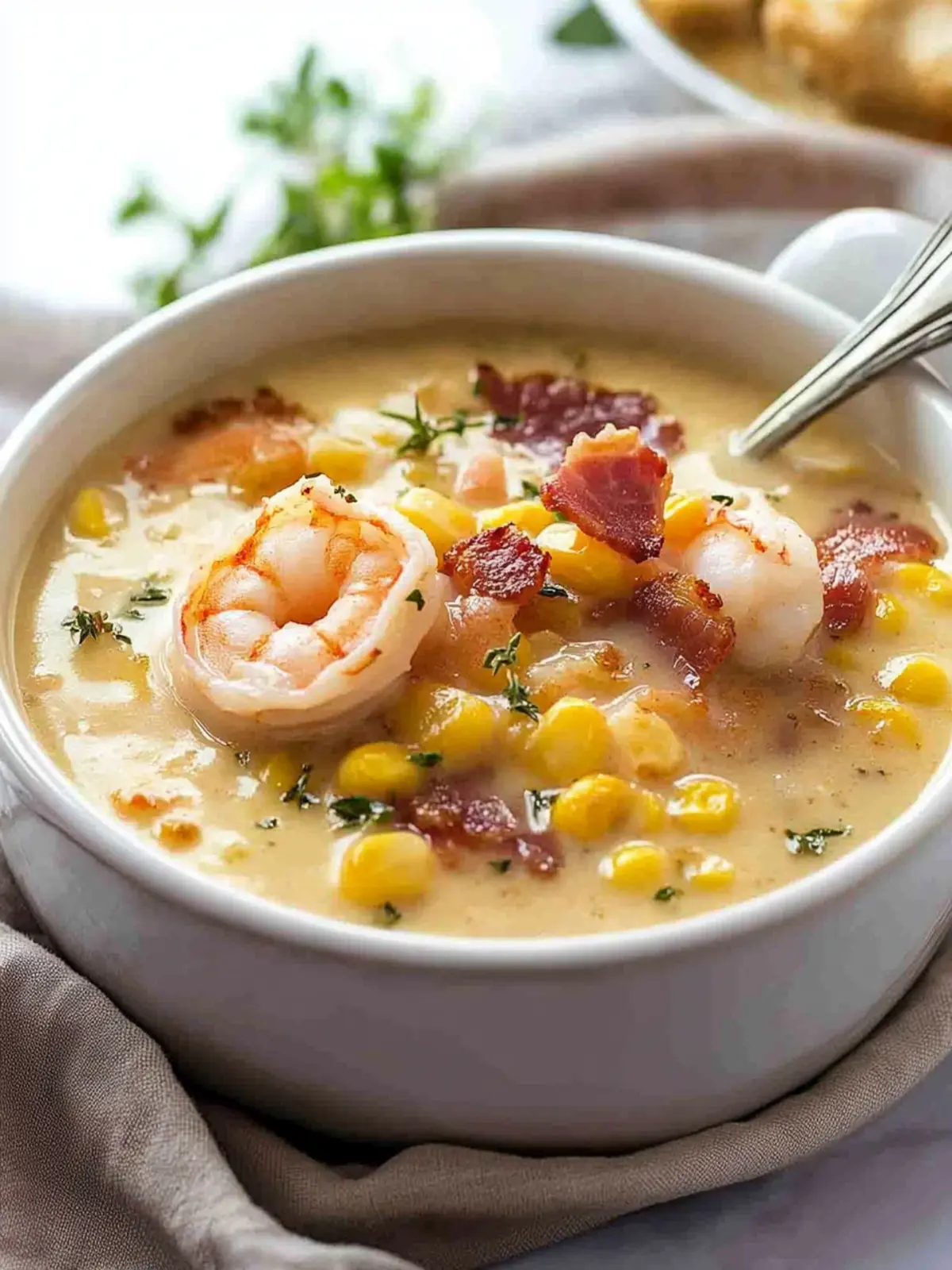 Bacon, Shrimp and Corn Chowder