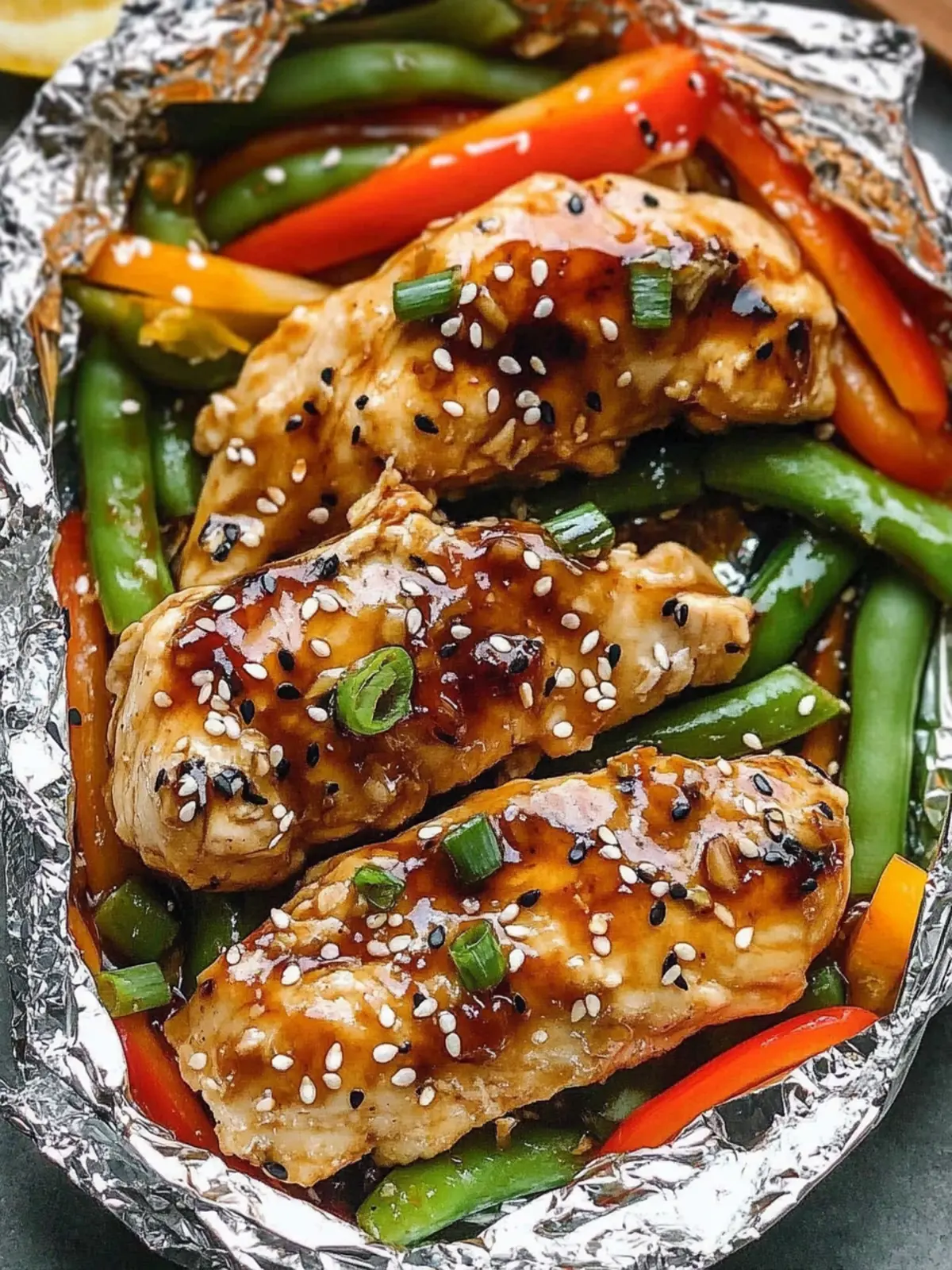 Teriyaki Chicken Foil Packet Dinner