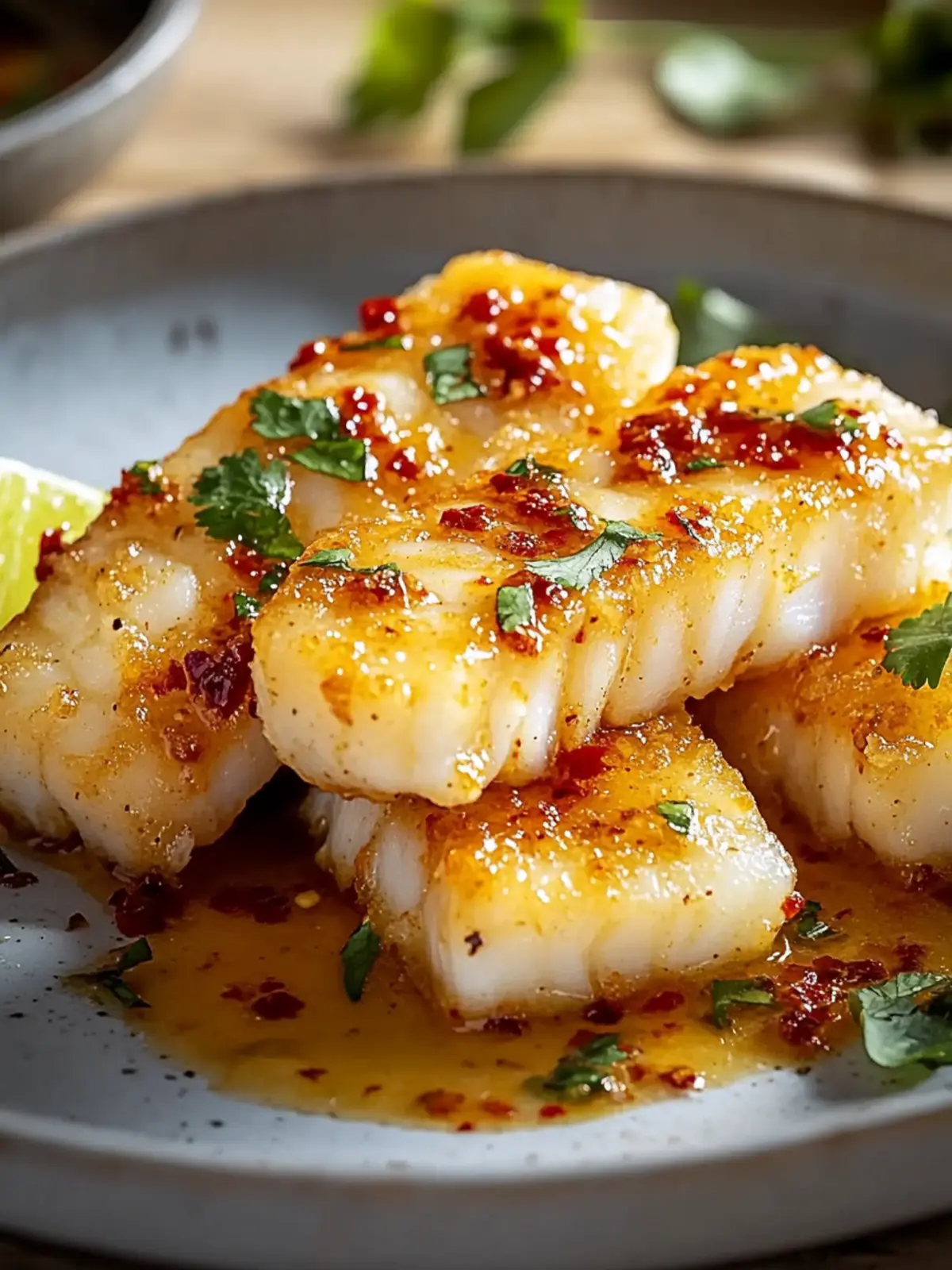 Garlic Butter Cod Strips with Sweet Chili Lime Sauce in 20 Minutes 4 Garlic Butter Cod Strips with Sweet Chili Lime Sauce