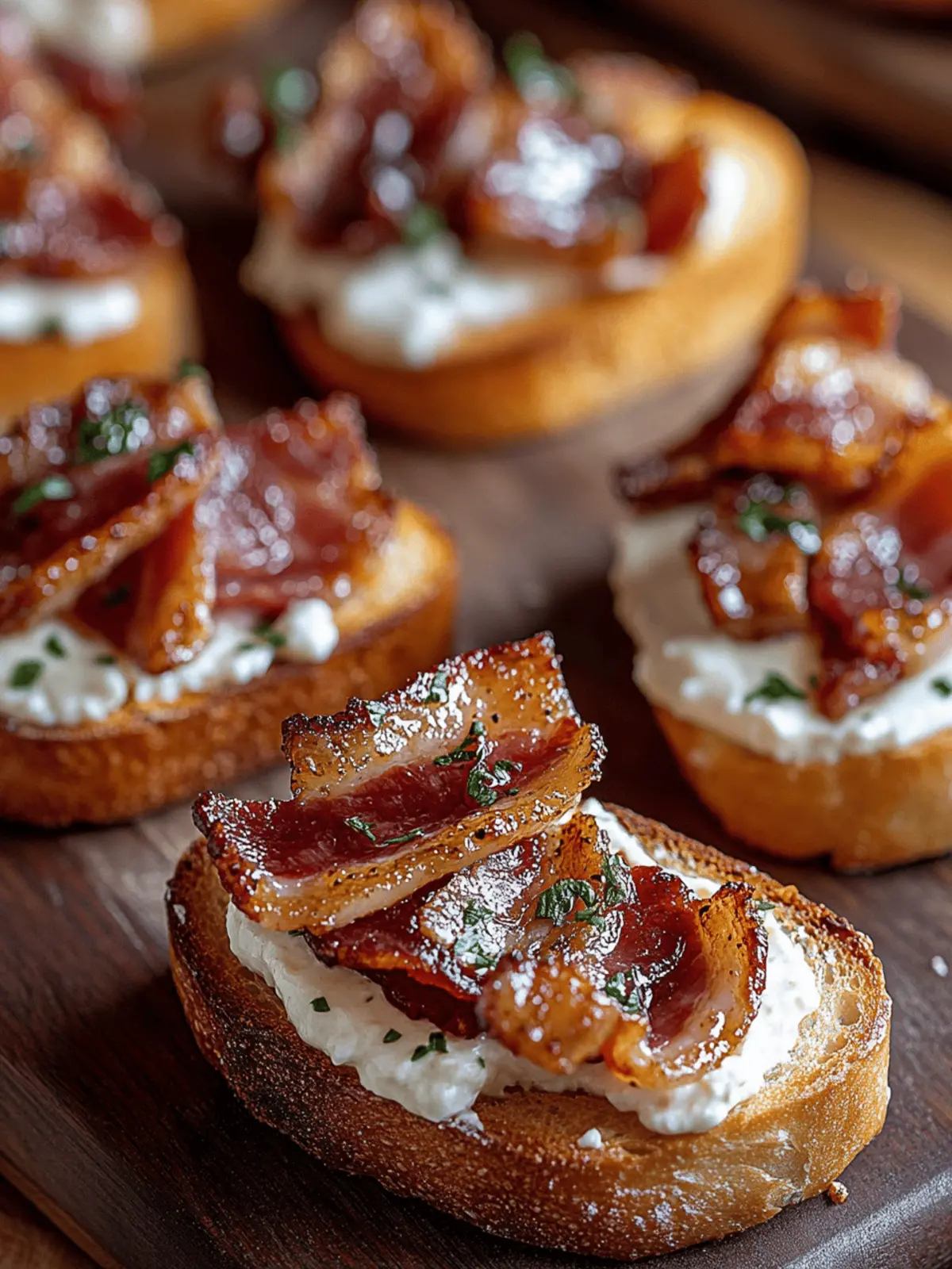 Million Dollar Bacon Crostini