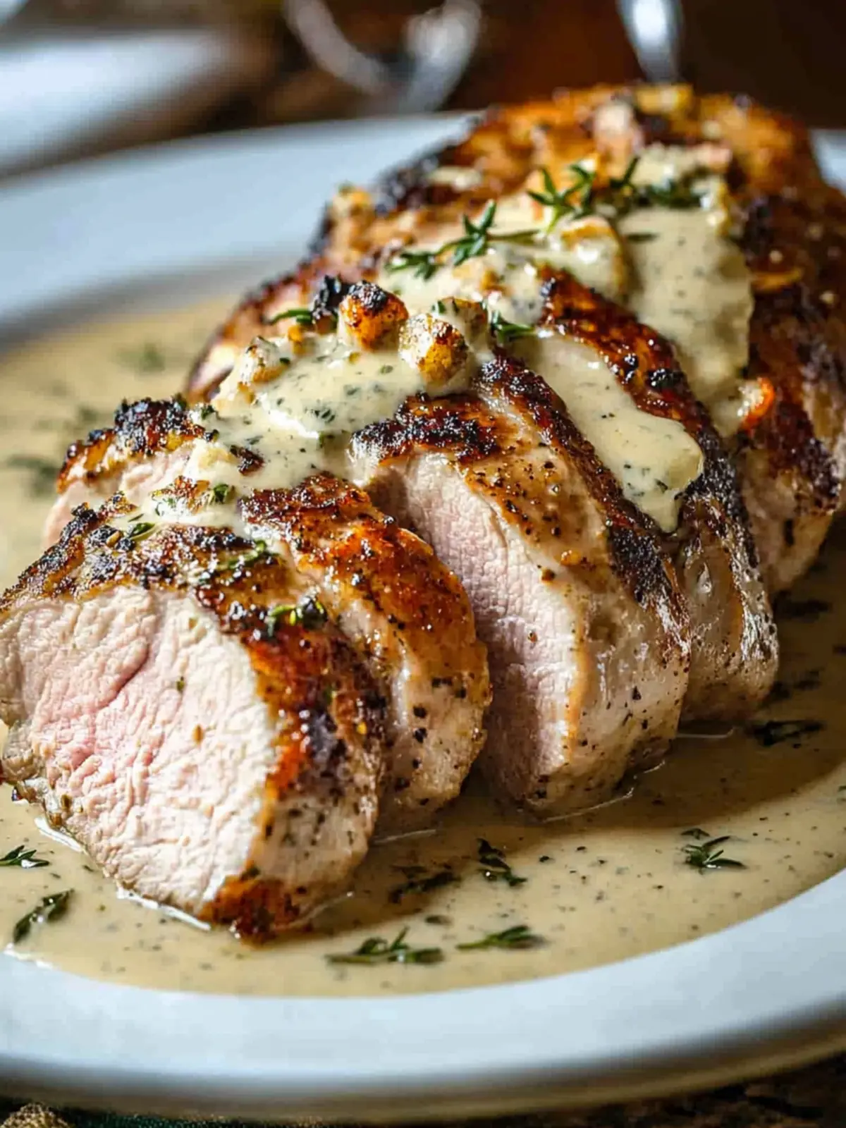Best-Ever Pork Tenderloin with Dijon Cream Sauce