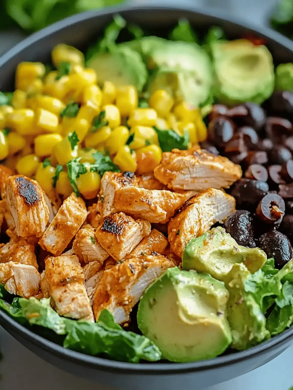 High Protein Southwest Chicken Salad
