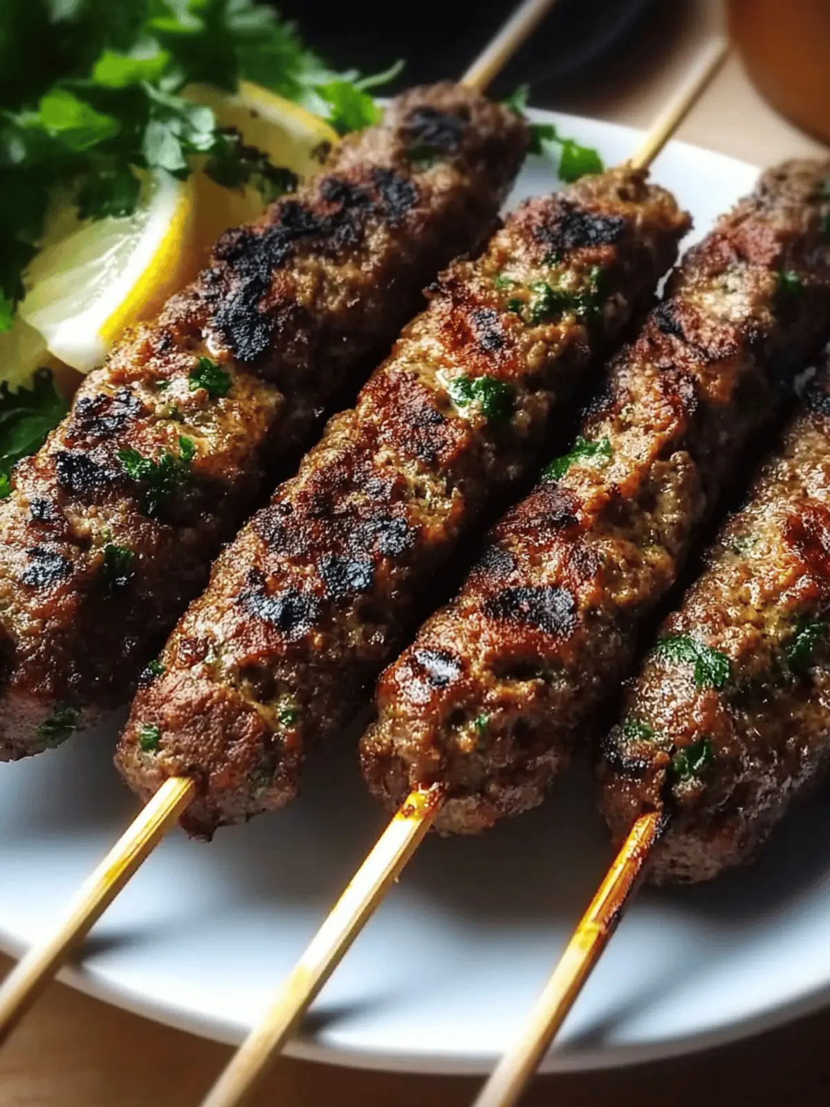 Savor Juicy Beef Kafta Kebabs in Just 30 Minutes 4 Beef Kafta Kebabs