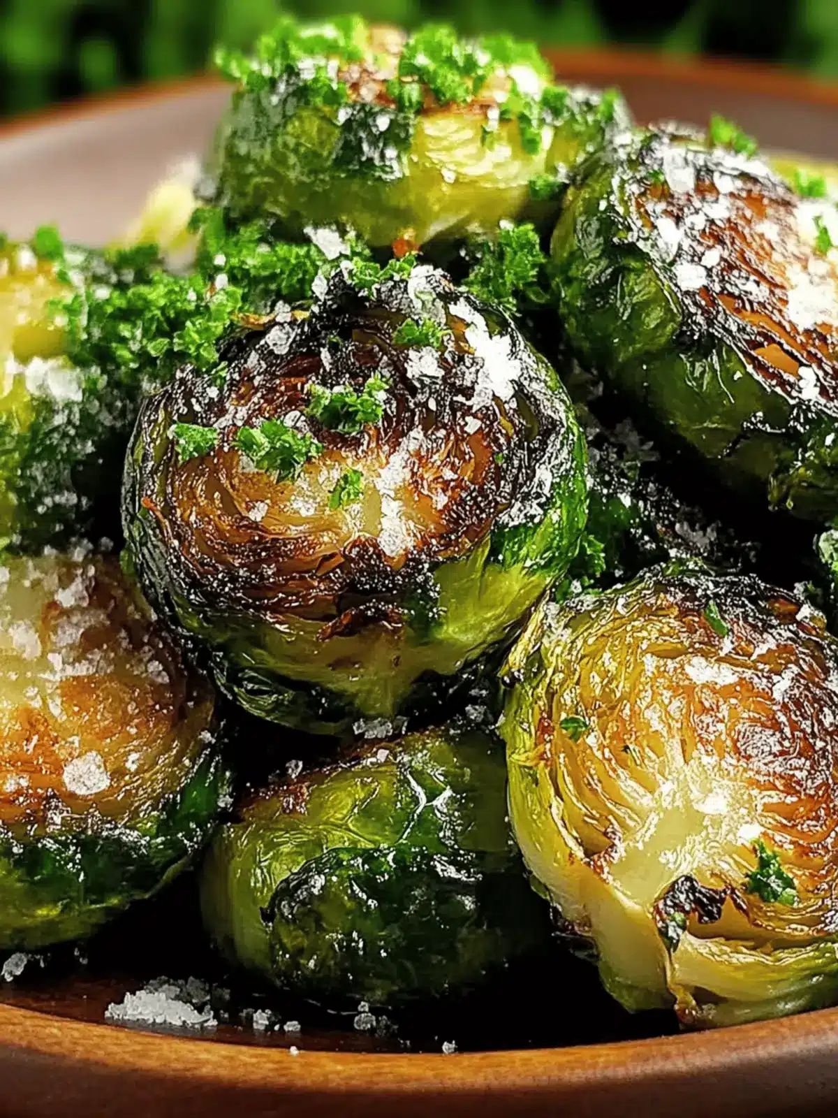 Crispy Garlic Butter Roasted Brussels Sprouts
