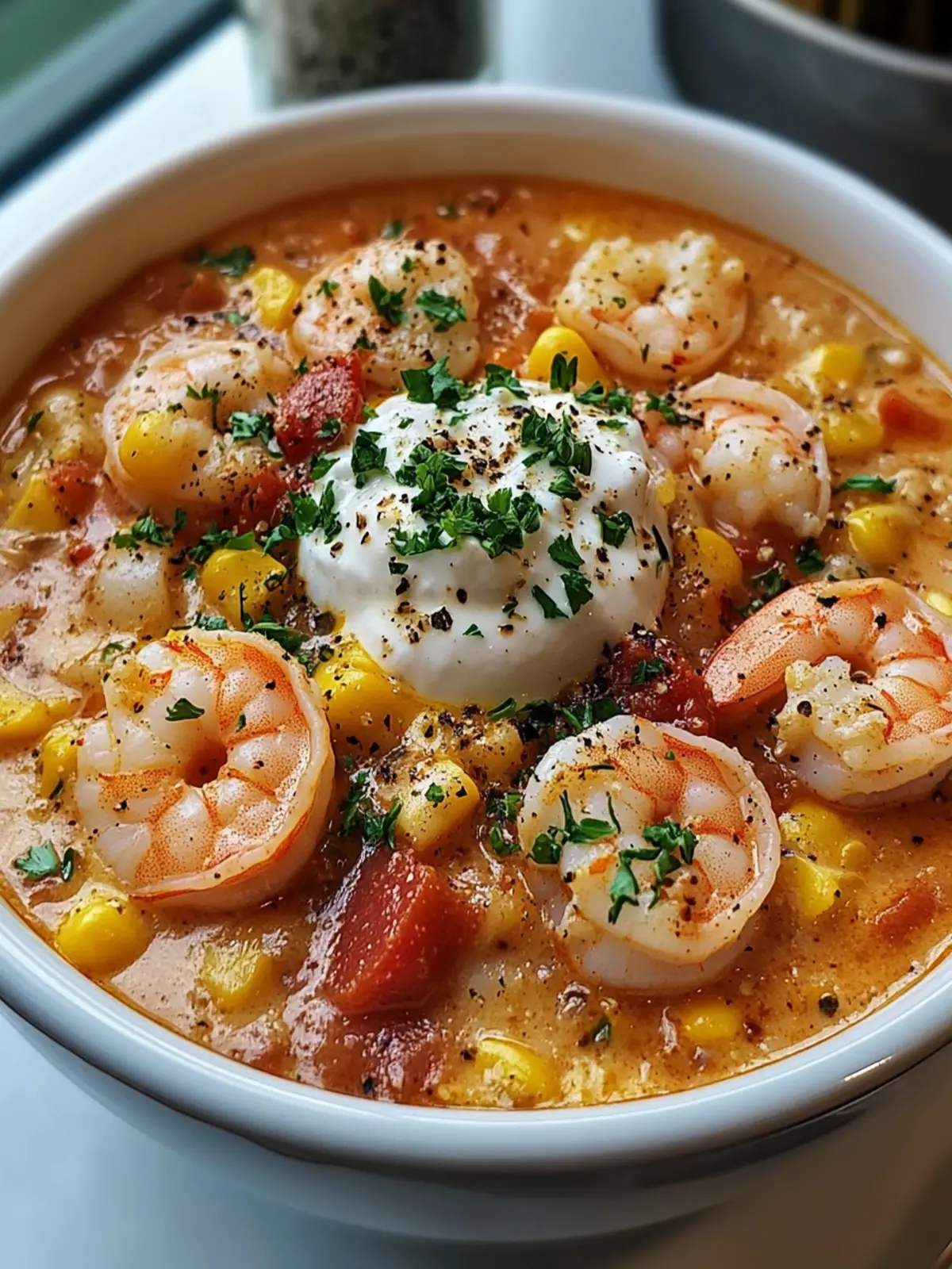 Creamy Seafood and Shrimp Chili