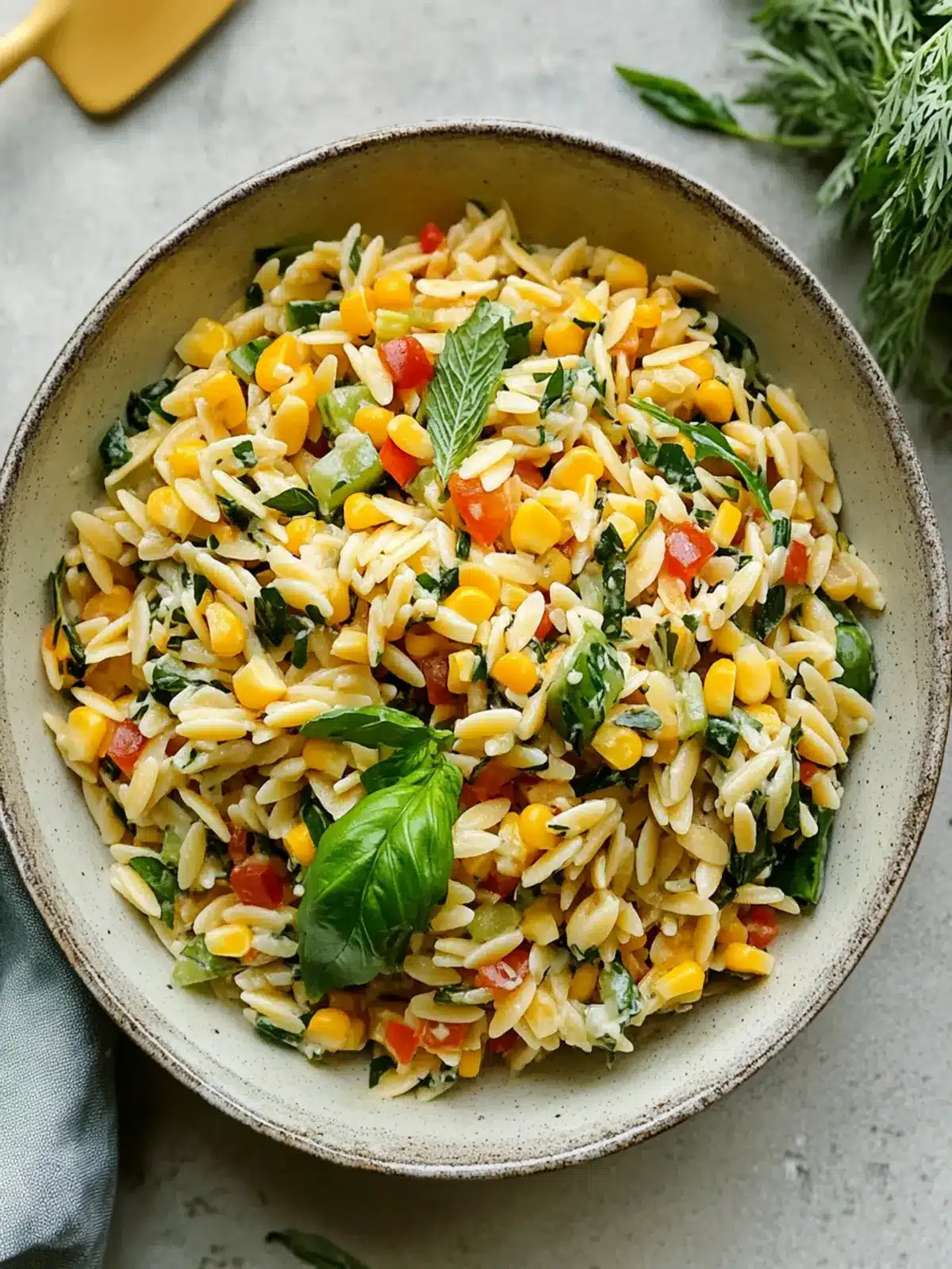 Corn Orzo Salad