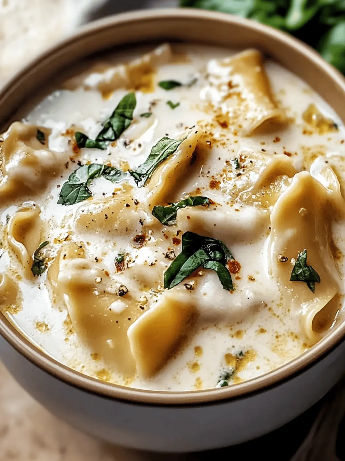 Alfredo Lasagna Soup