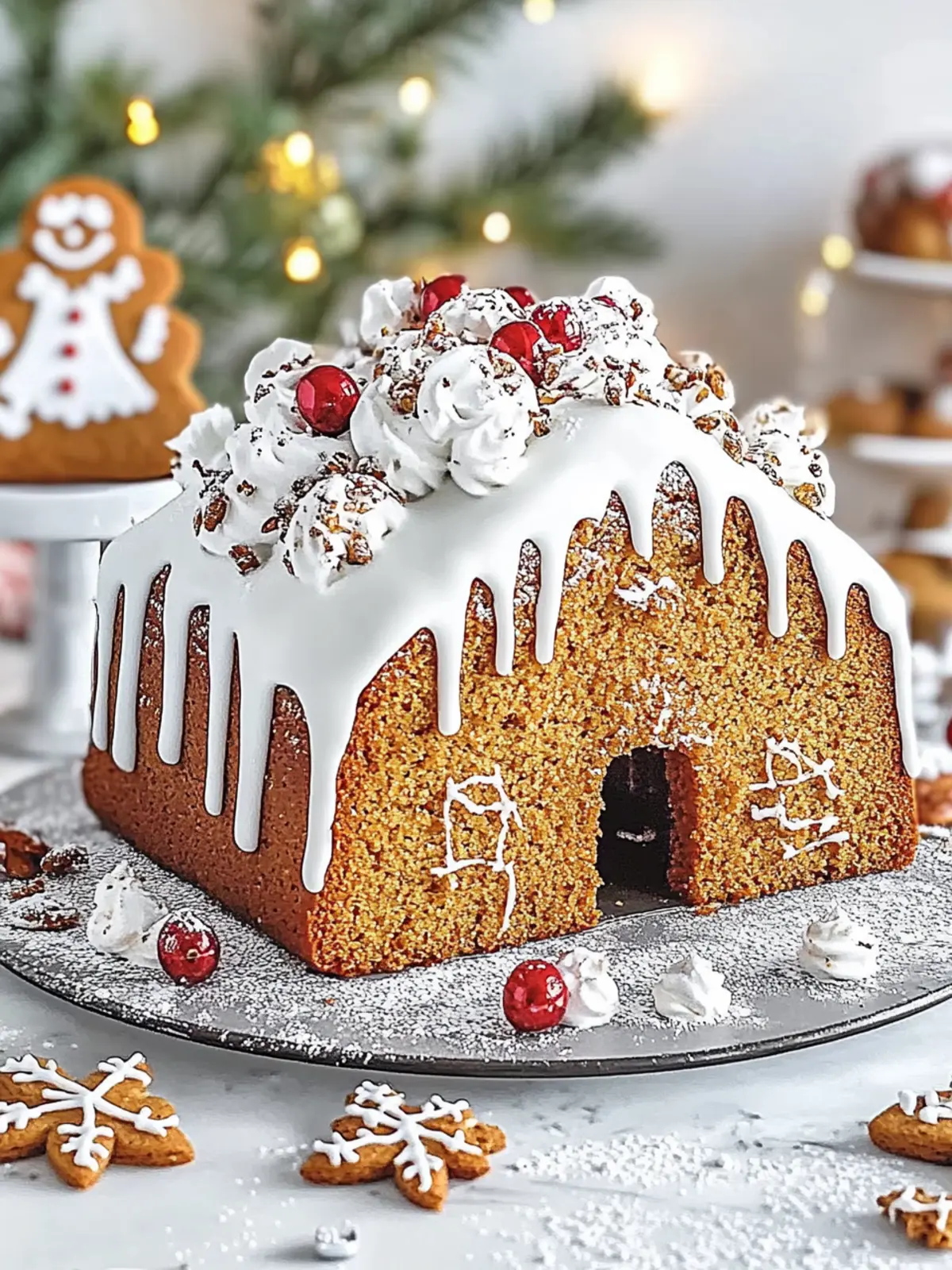 Gingerbread House Spiced Loaf Cake Recipe
