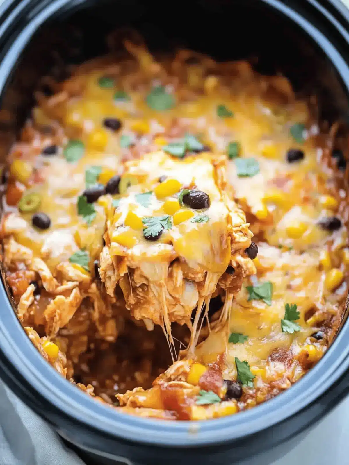 Crockpot Chicken Enchilada Casserole for Easy Family Dinners 4 Crockpot Chicken Enchilada Casserole