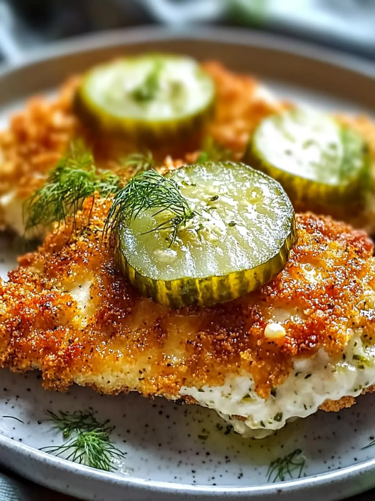 Crispy Dill Pickle Parmesan Chicken