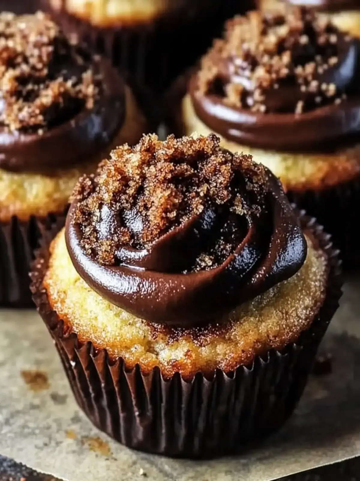 Chocolate Babka Muffins with Espresso Crumble