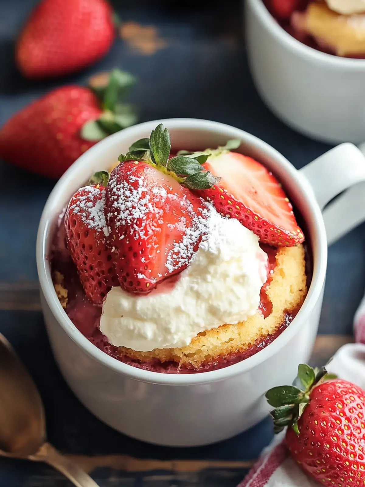 Strawberry Mug Cake