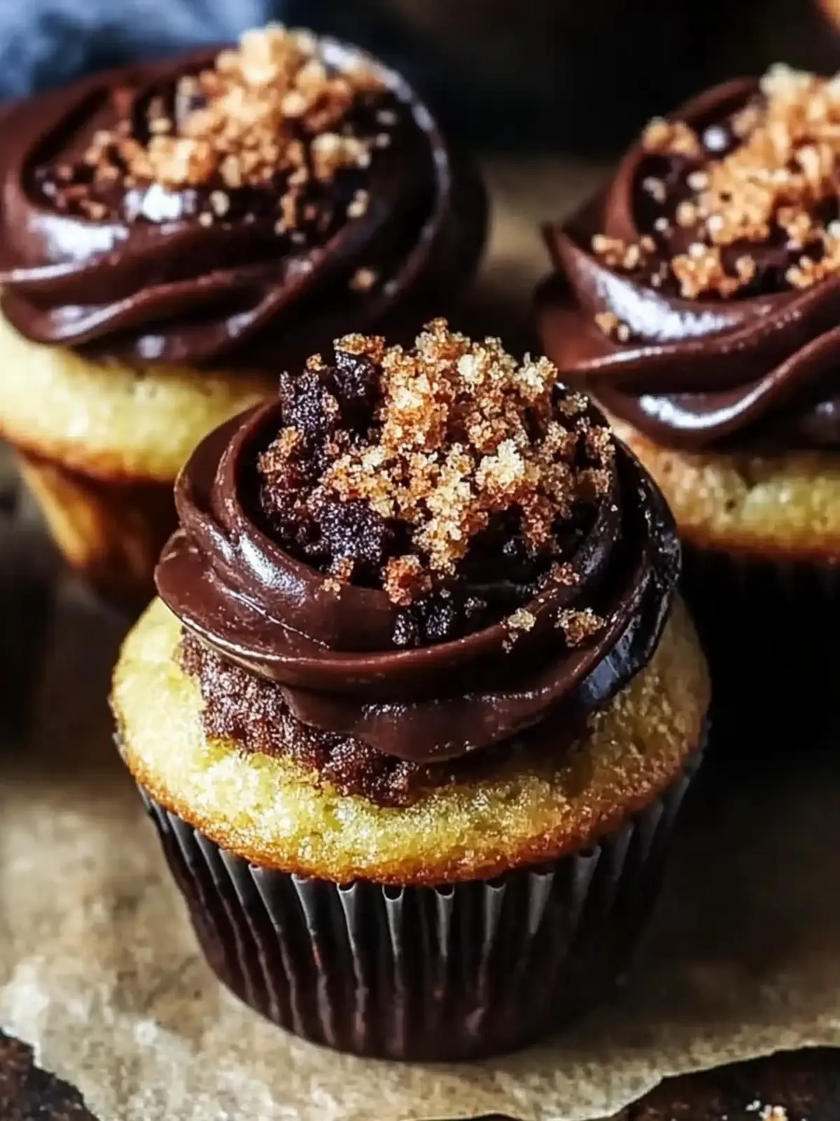 Chocolate Babka Muffins with Espresso Crumble