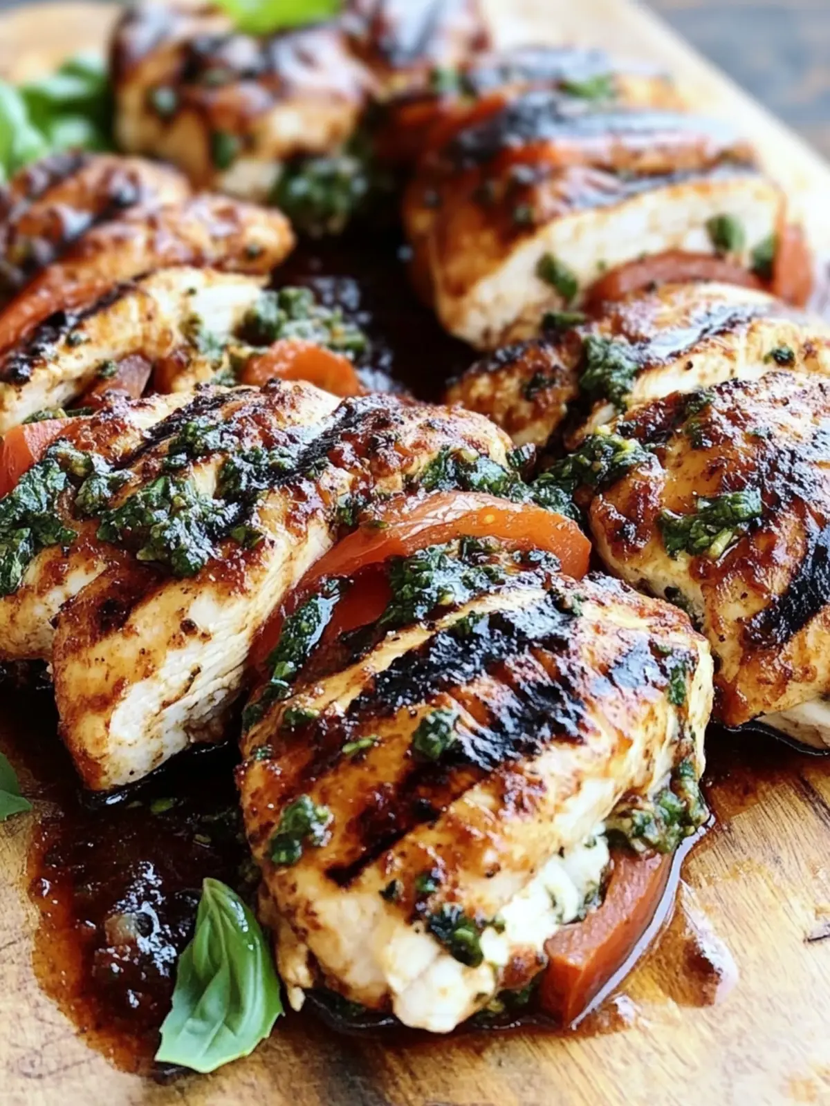 Stuffed Grilled Chicken Caprese
