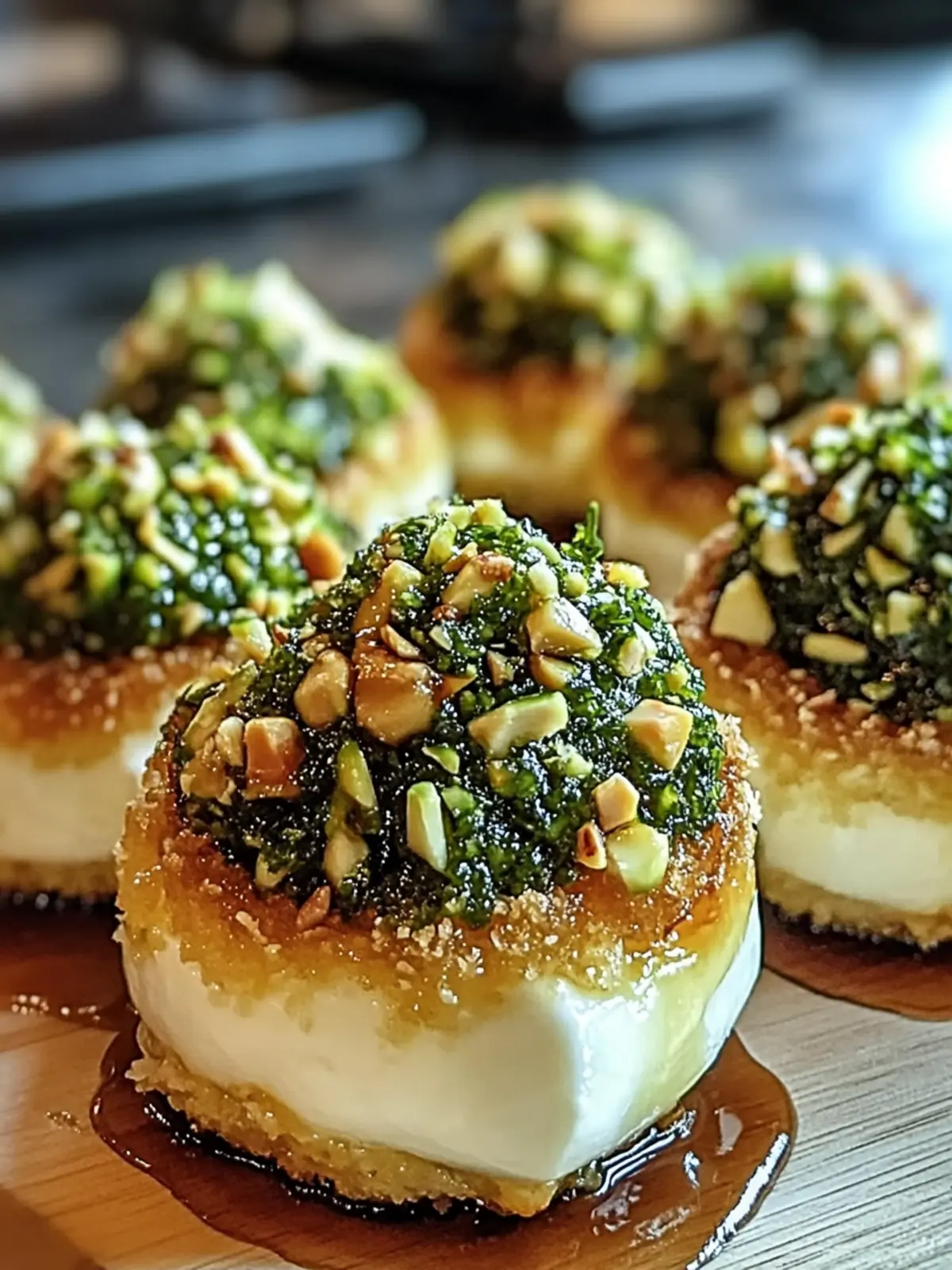 Pistachio-Crusted Brie Bites
