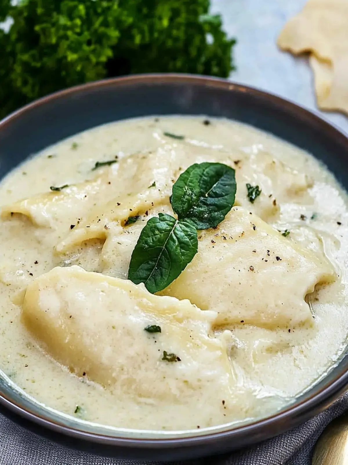 Vegan White Lasagna Soup