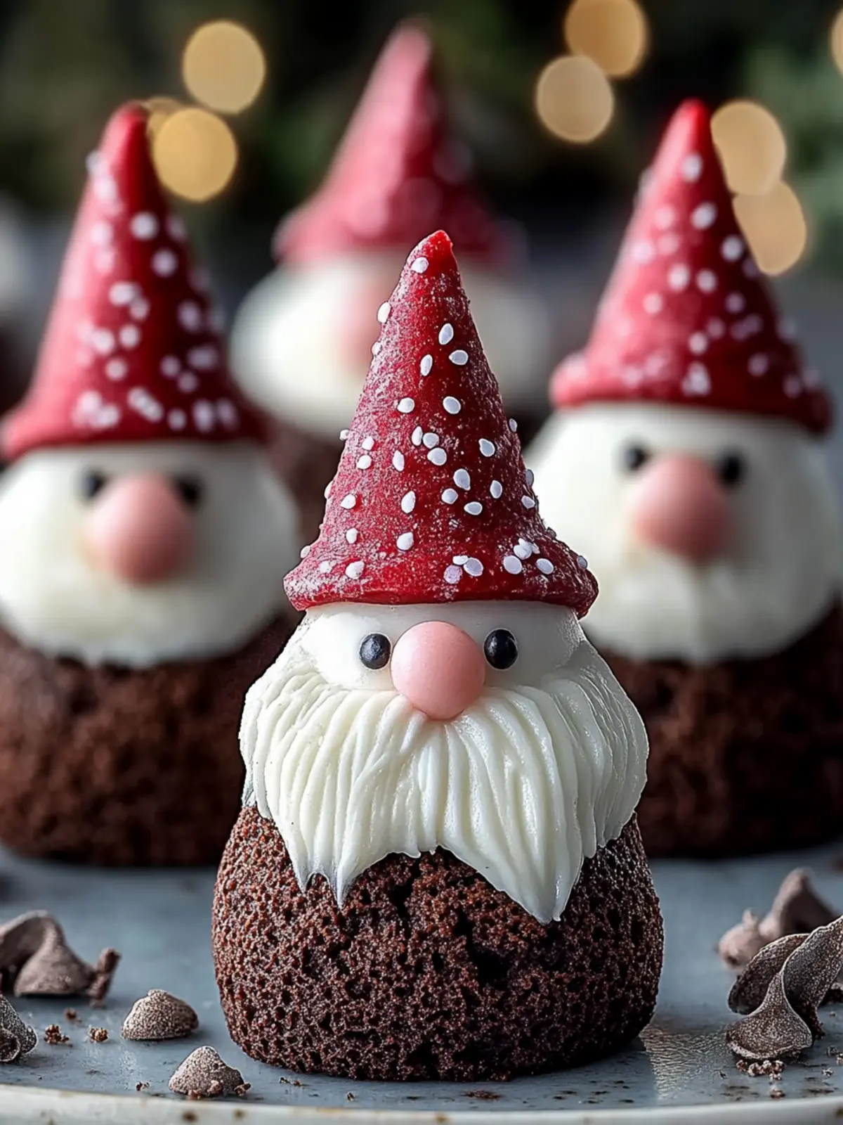Irresistible Brownie Bite Gnomes That Bring Holiday Cheer 2 Brownie Bite Gnomes