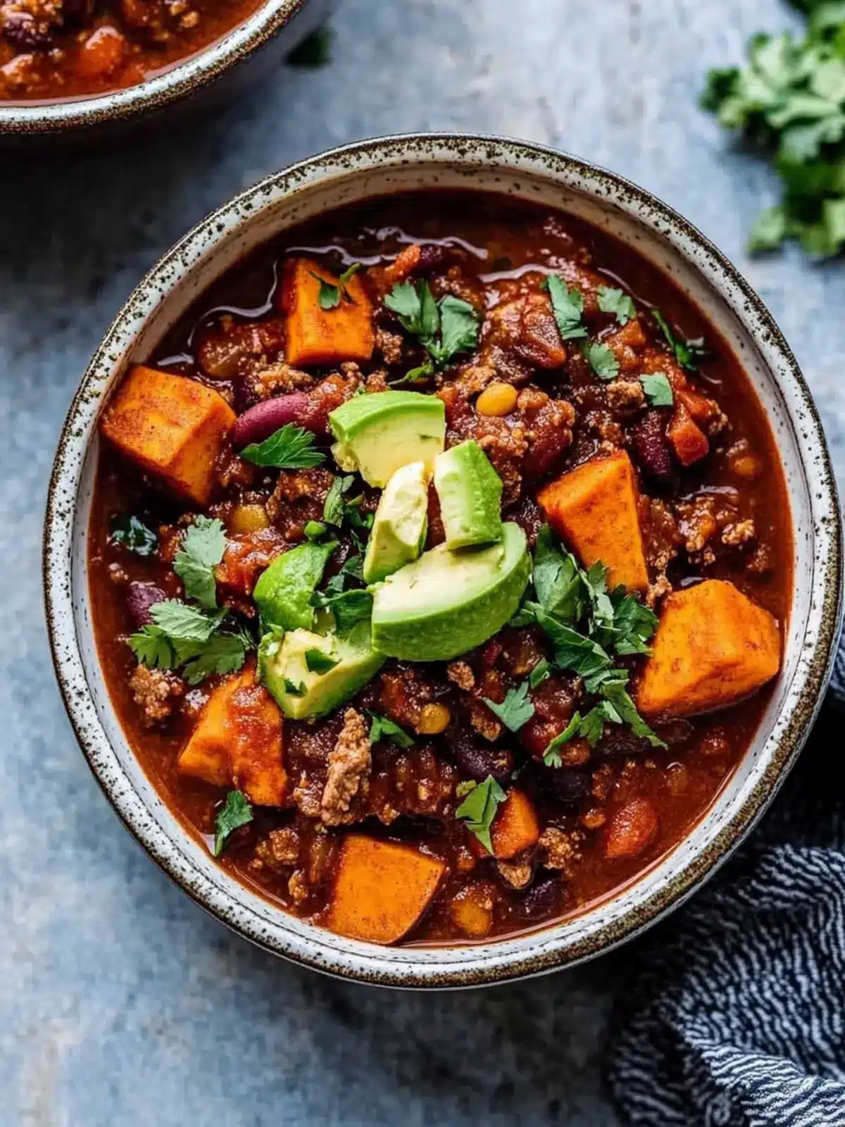 Hearty Slow Cooker Chuck Roast Chili With Sweet Potatoes 2 Slow Cooker Chuck Roast Chili With Sweet Potatoes