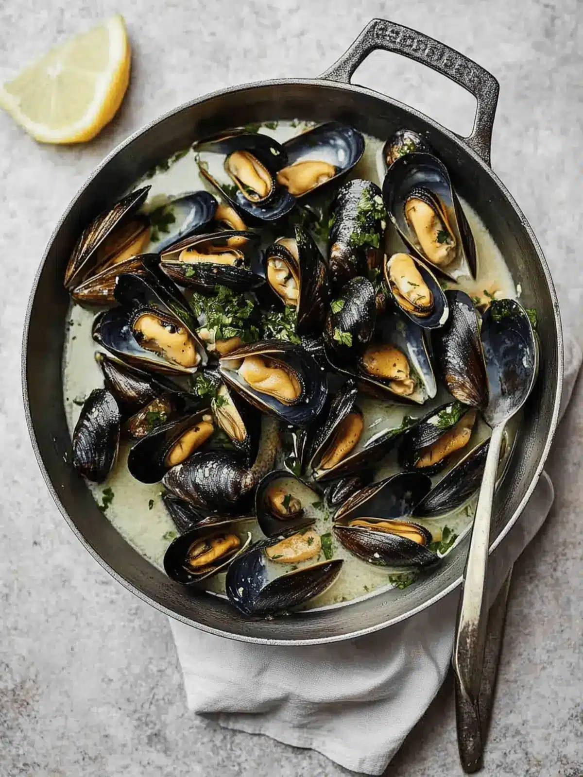 20-Minute Moules Marini res (Mussels in White Wine)