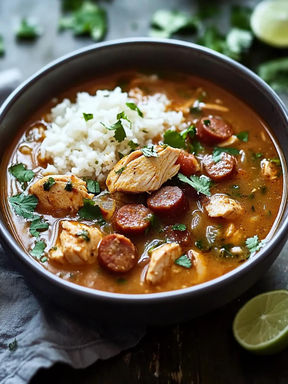 Cajun Chicken and Sausage Gumbo