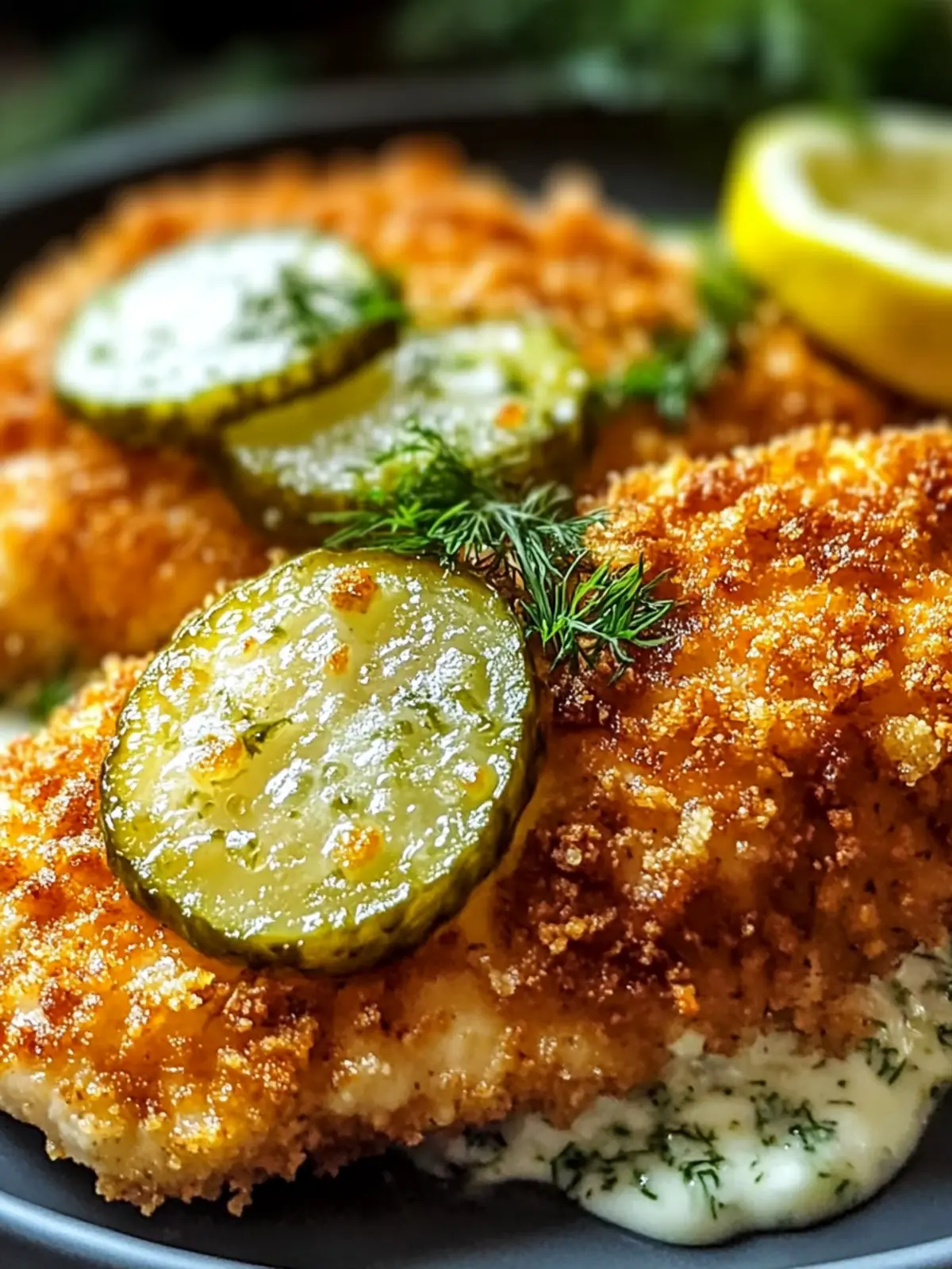 Crispy Dill Pickle Parmesan Chicken