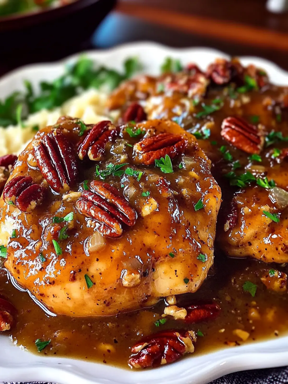 Maple Bourbon Pecan Chicken