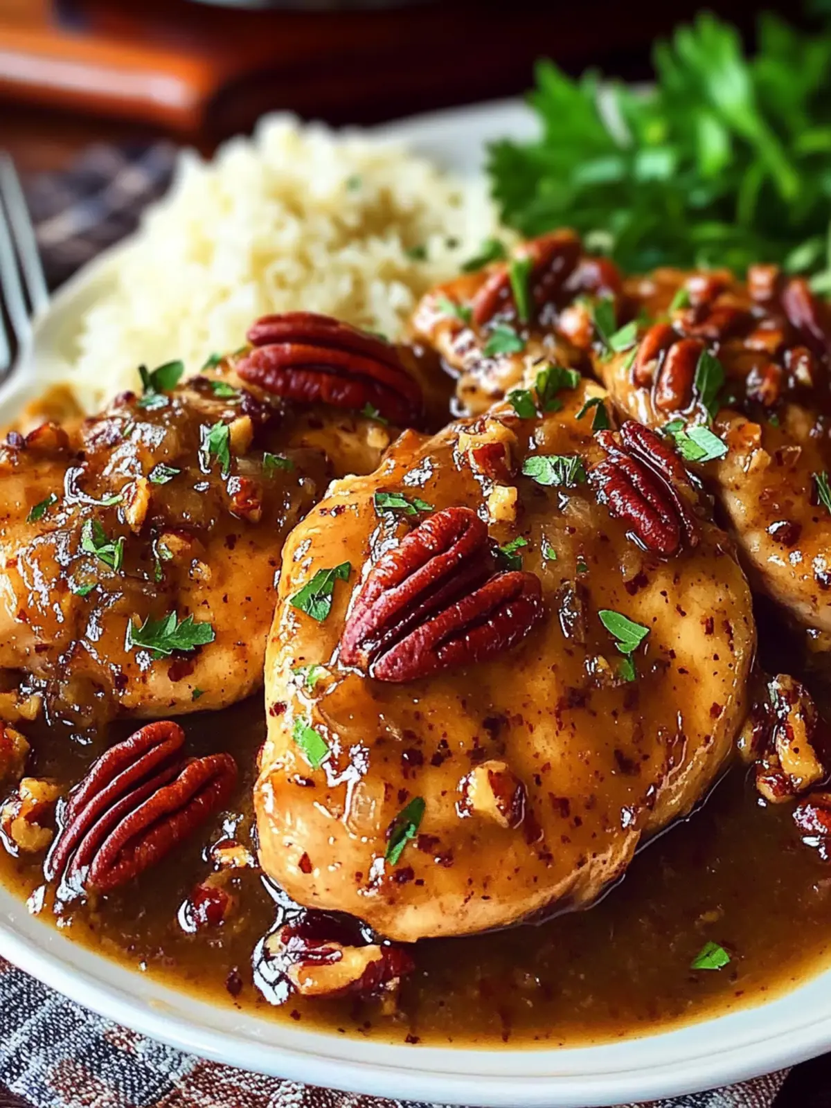 Maple Bourbon Pecan Chicken