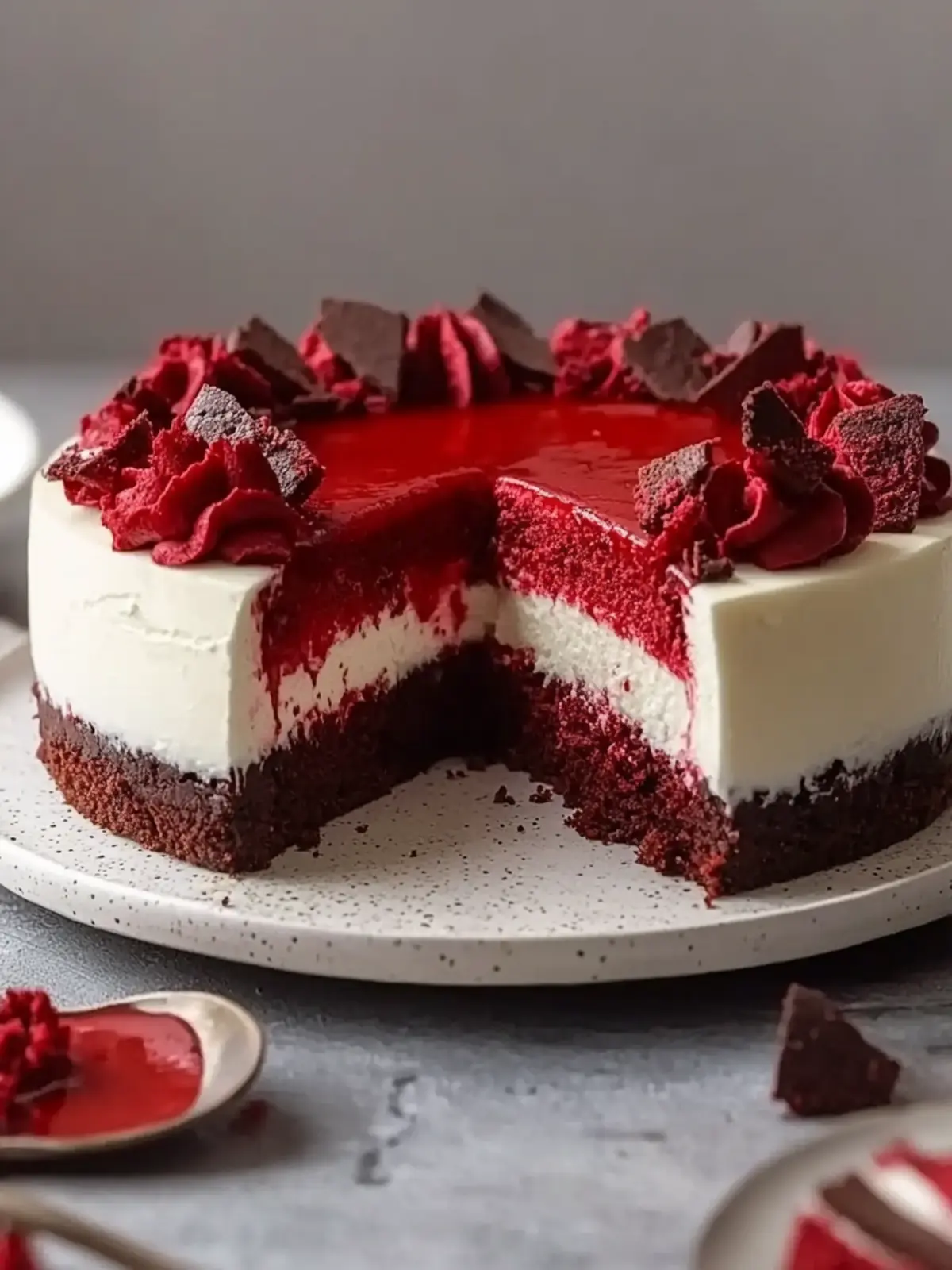 No-Bake Red Velvet Cheesecake