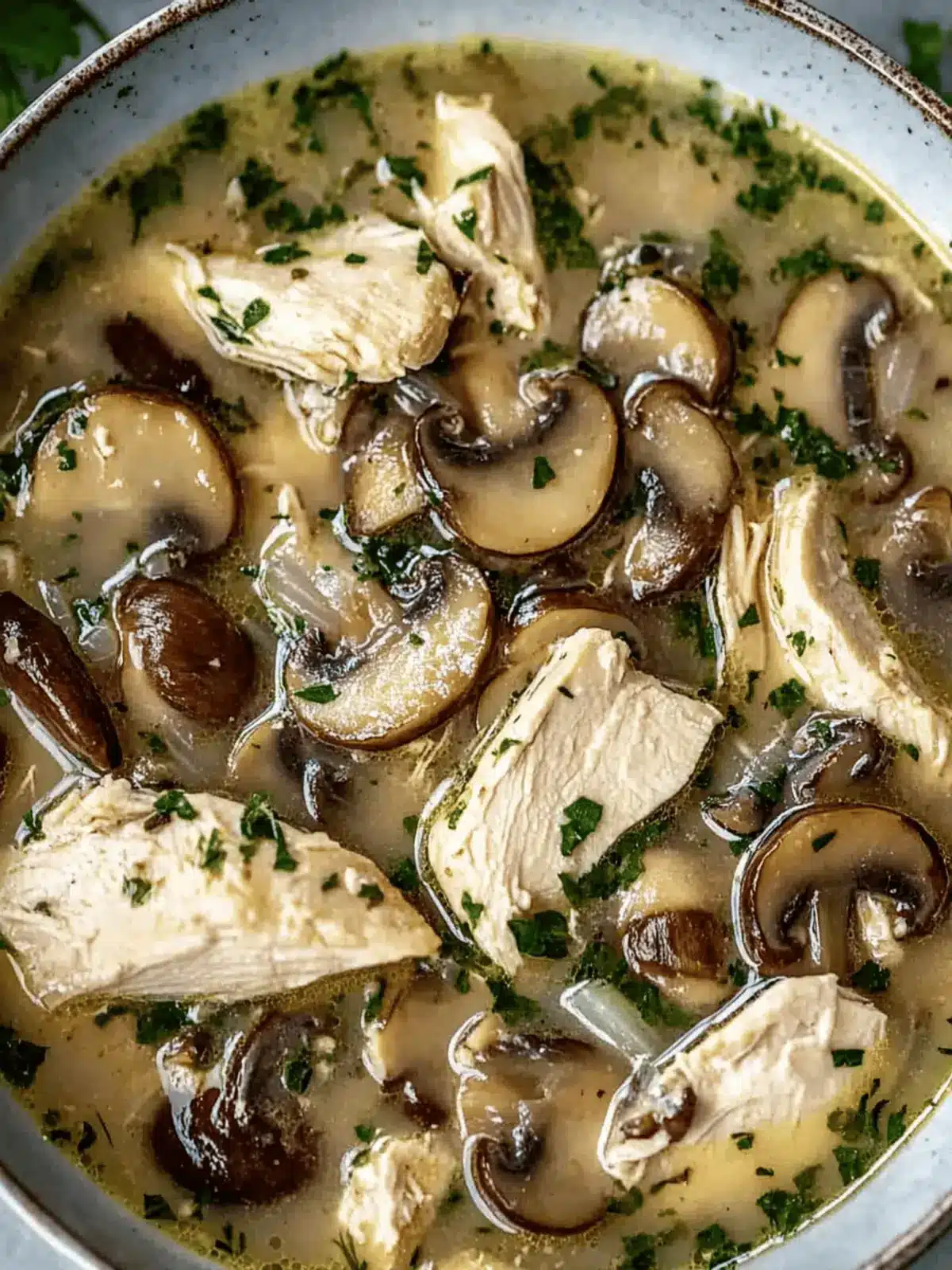Rotisserie Chicken Mushroom Soup