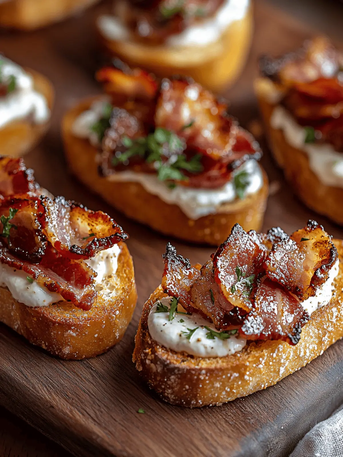 Million Dollar Bacon Crostini