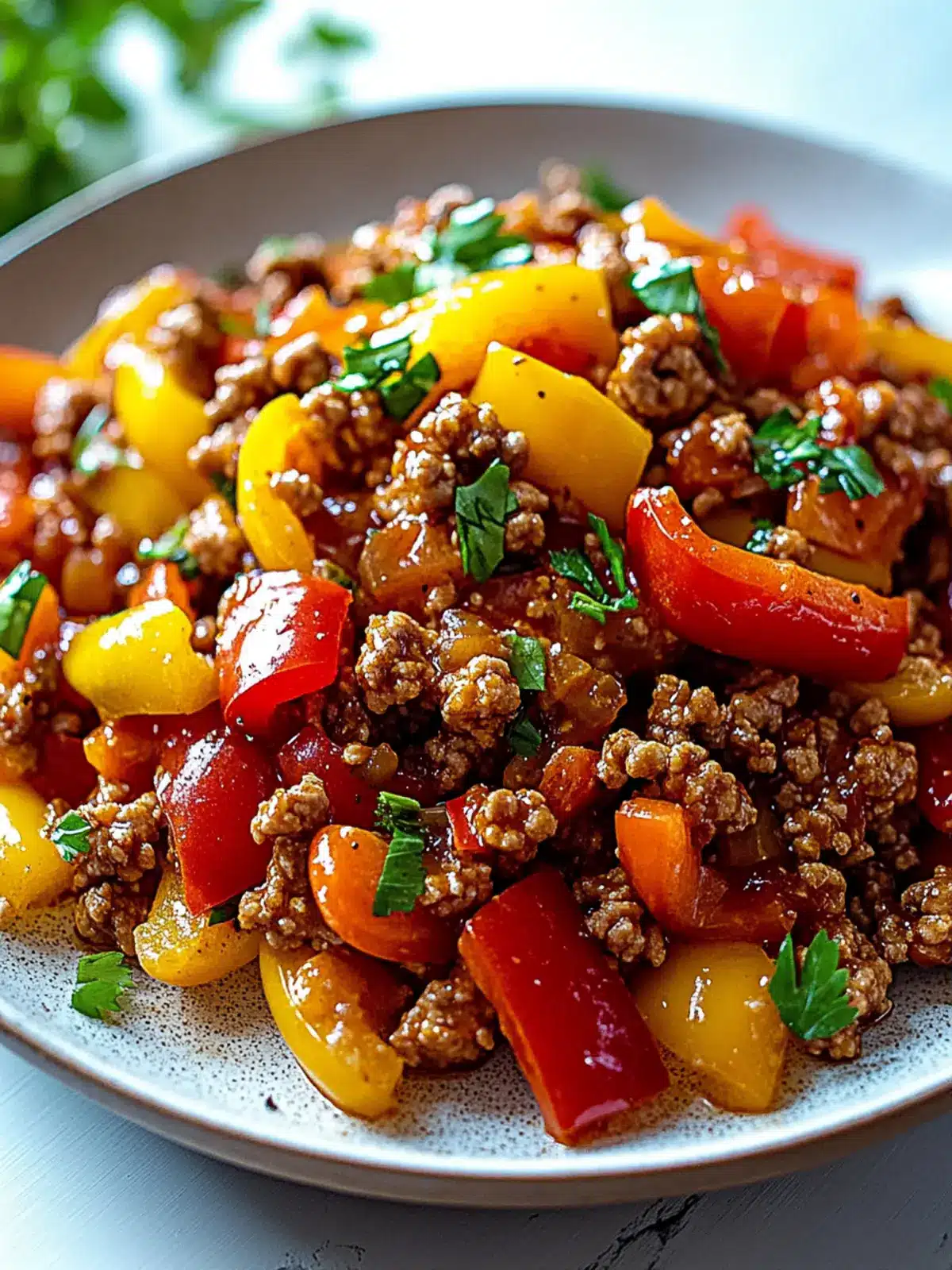 Ground Turkey and Peppers