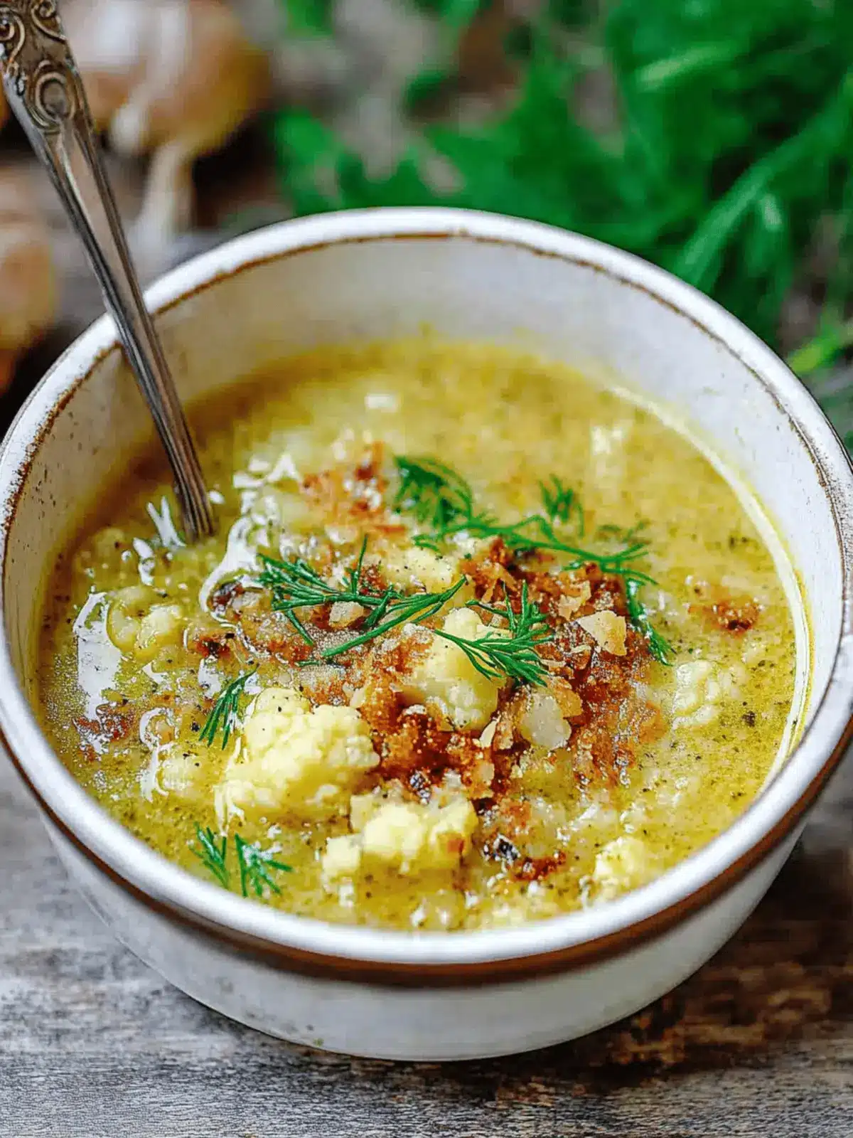 Hearty Roasted Cauliflower Soup: Comfort in Every Bowl 3 Roasted Cauliflower Soup