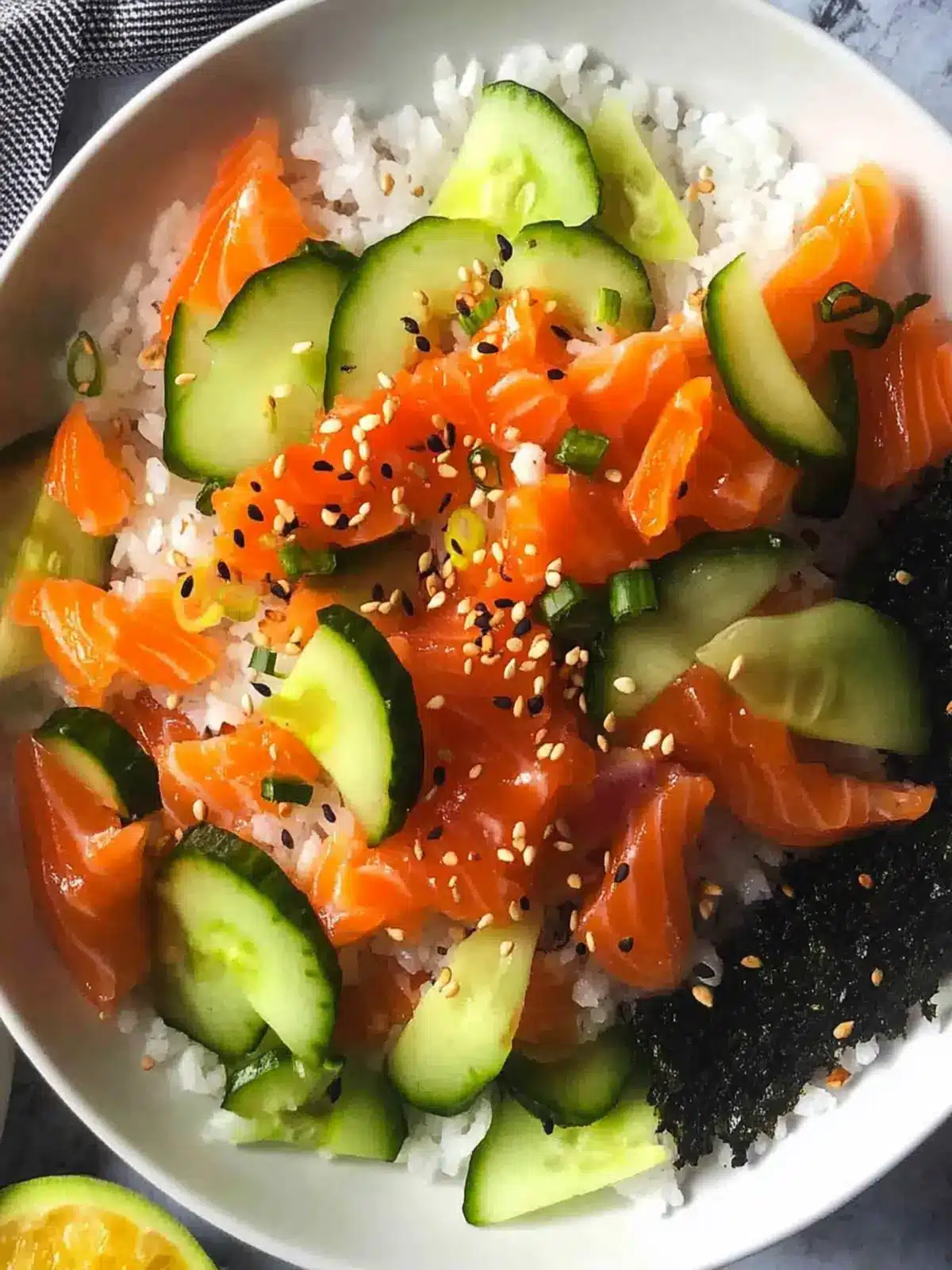Keto Salmon Sushi Bowl Recipe: Easy, Low Carb Bliss 4 Keto Salmon Sushi Bowl Recipe