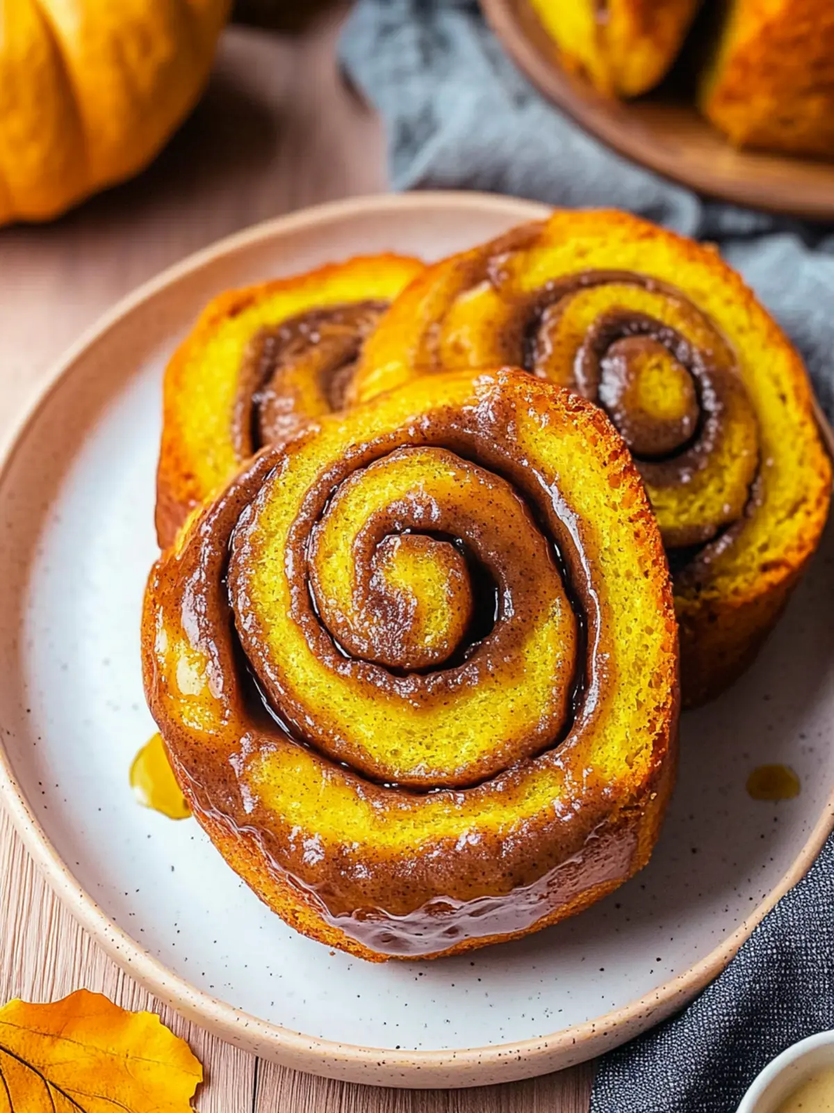 Pumpkin Cinnamon Swirl Rolls