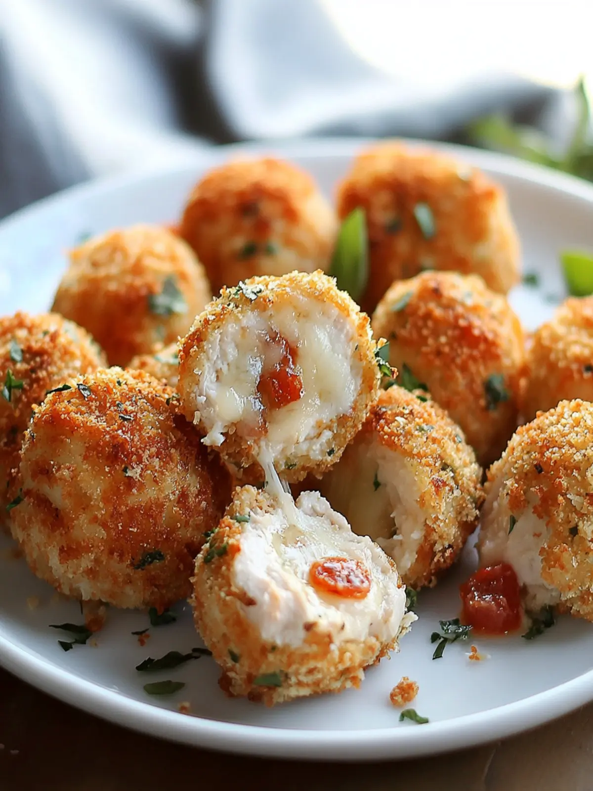 Cheesy Stuffed Chicken Bites (Baked)